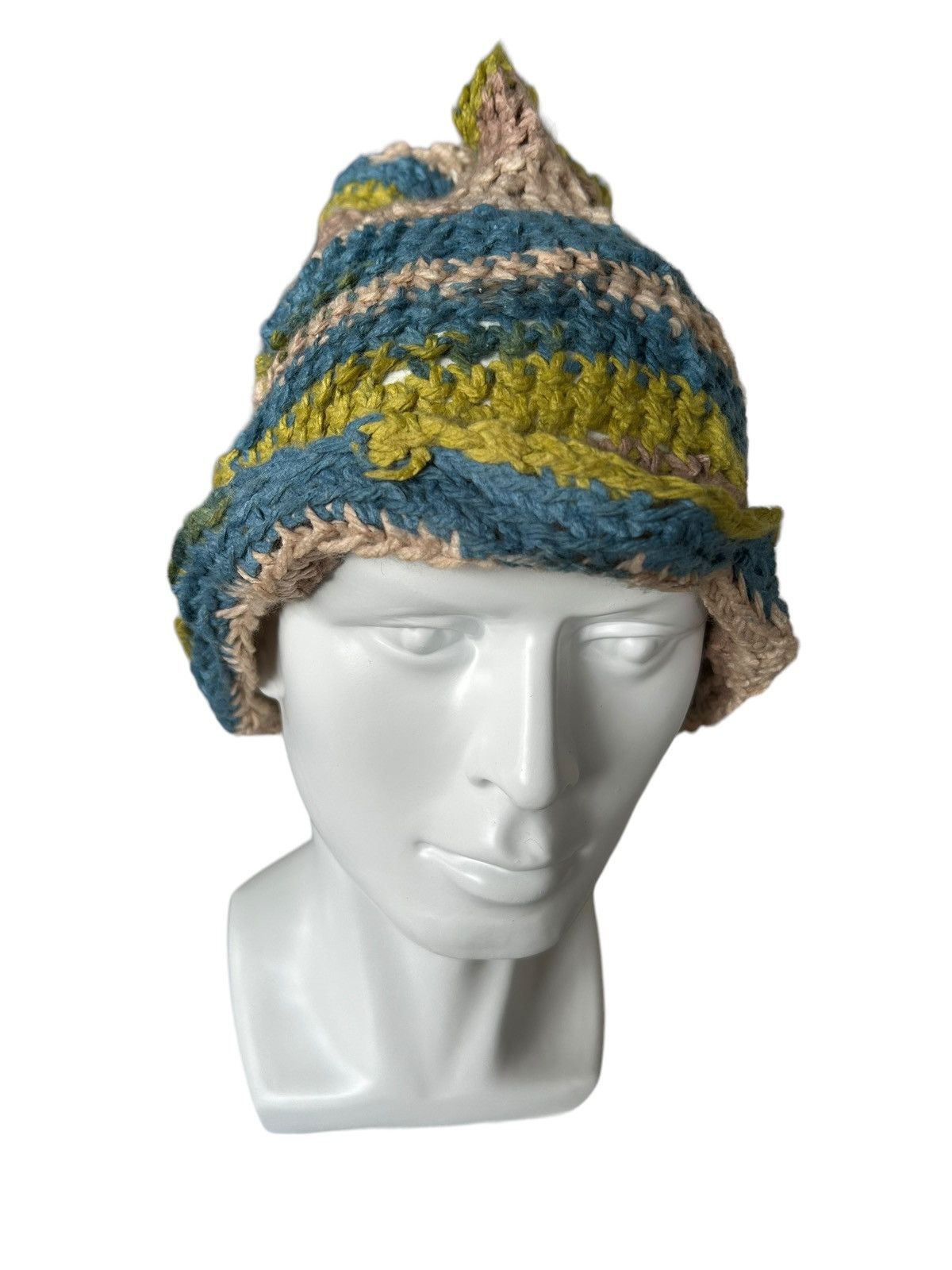 14th Addiction × Japanese Brand Multicolour Crochet Knitted Handmade Beanie Hats Size ONE SIZE - 3 Thumbnail
