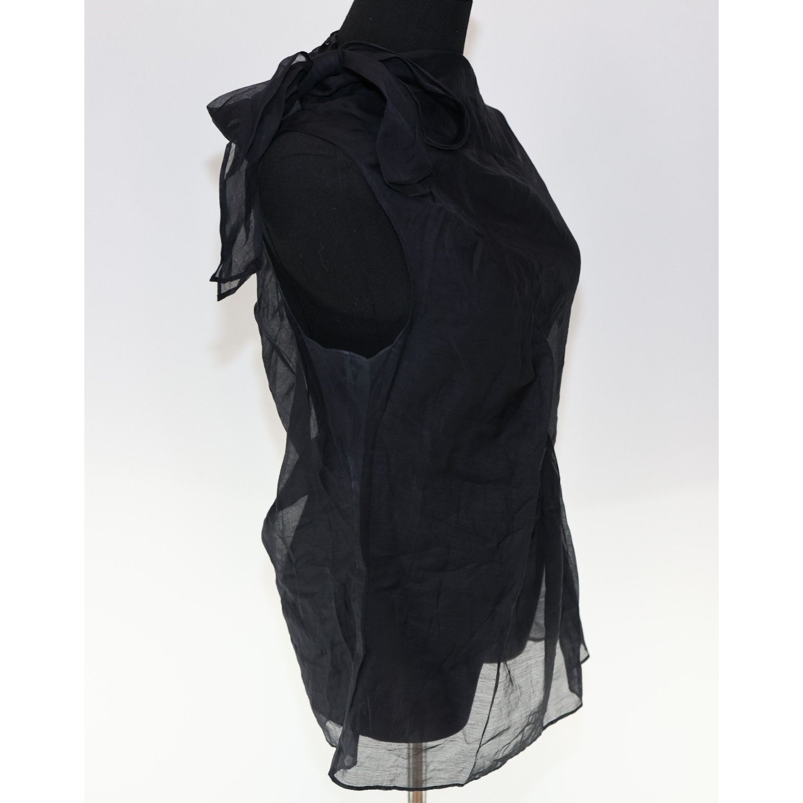 Moschino MOSCHINO Cheap & Chic See Through Chiffon Top Blouse Sz 12 Size XL / US 12-14 / IT 48-50 - 4 Thumbnail