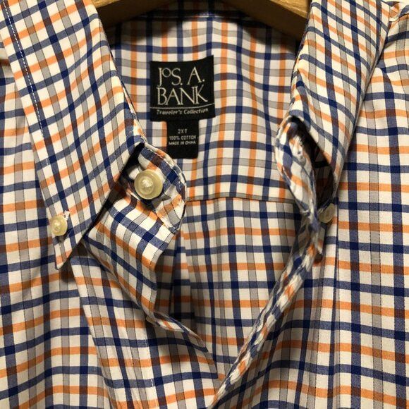 Jos. A. Bank Jos.a.bank men's cotton casual shirt size: 2XT Size US XXL / EU 58 / 5 - 3 Thumbnail