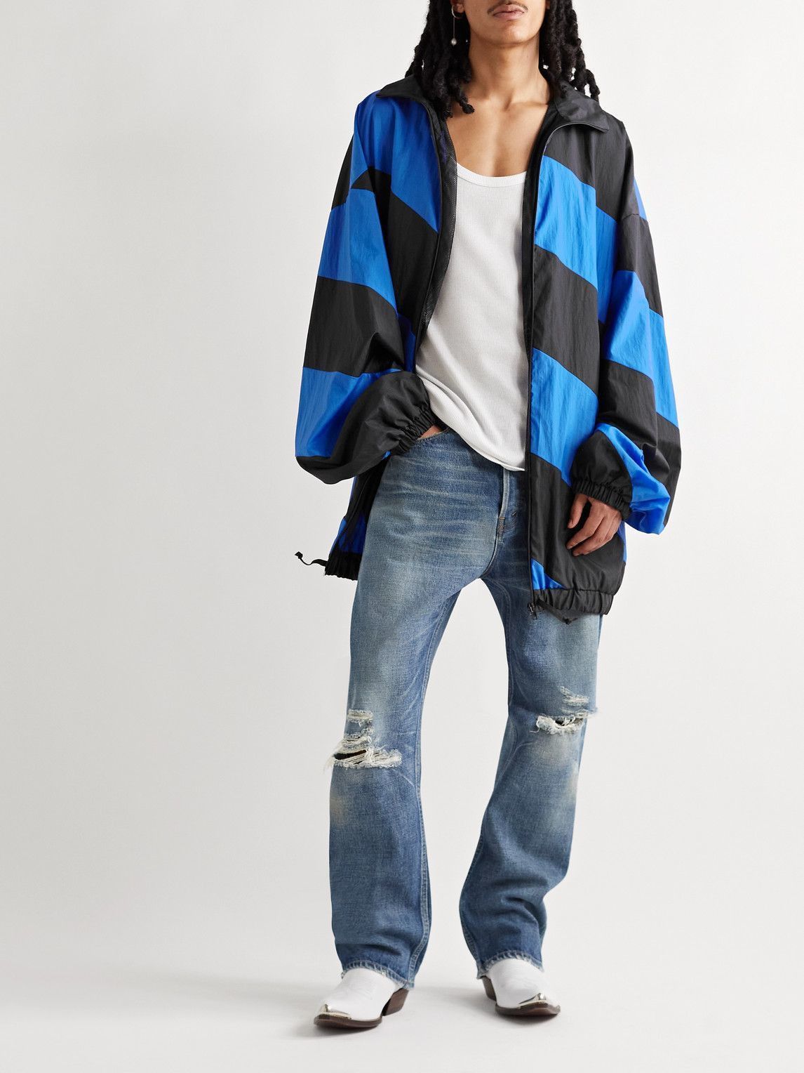 Marni o1y0225 Zip Jacket in Blue/Black Size US M / EU 48-50 / 2 - 5 Thumbnail