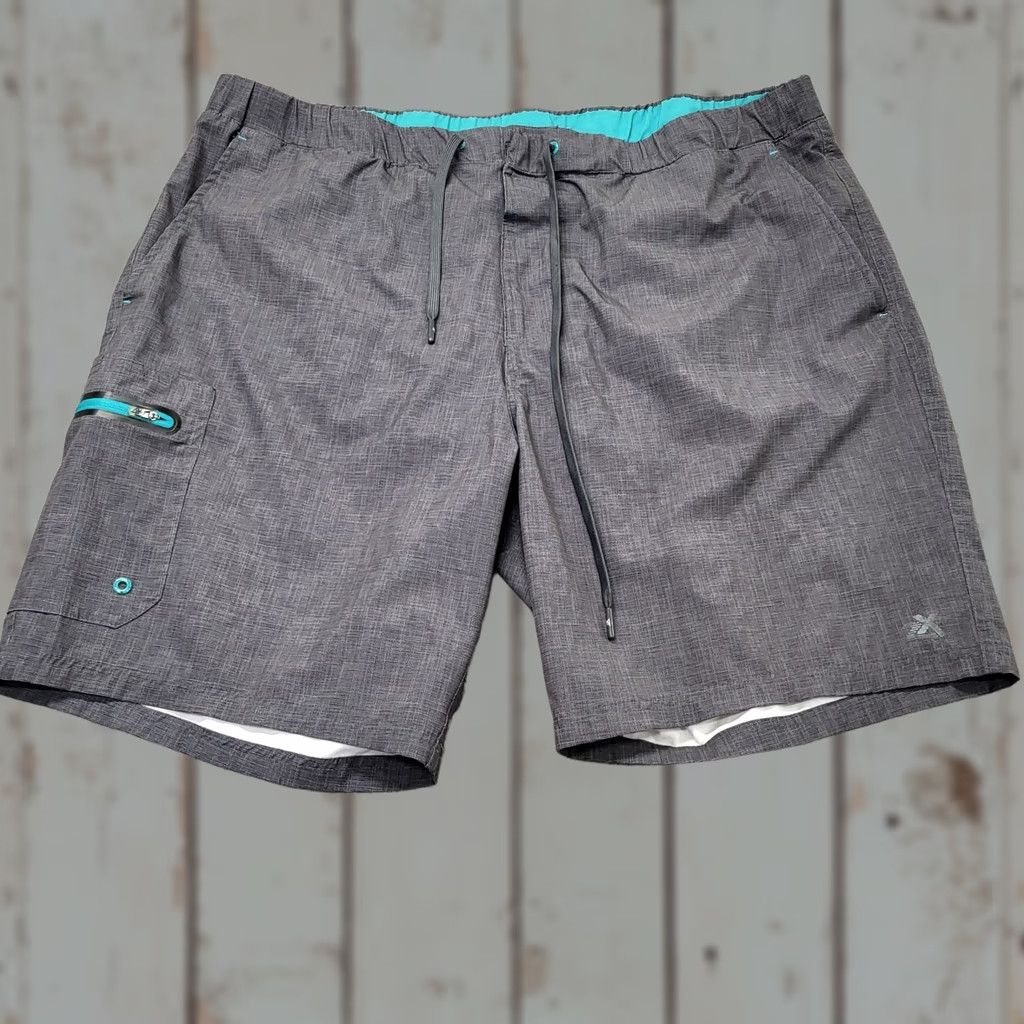ZeroXposur ZeroXposur Swim Shorts Men's XXL Gray UV Protection 360 Degree Comfort Fit Beaches Beach UV-Protection Mens Bottom Shorts Size US 39 - 1 Thumbnail