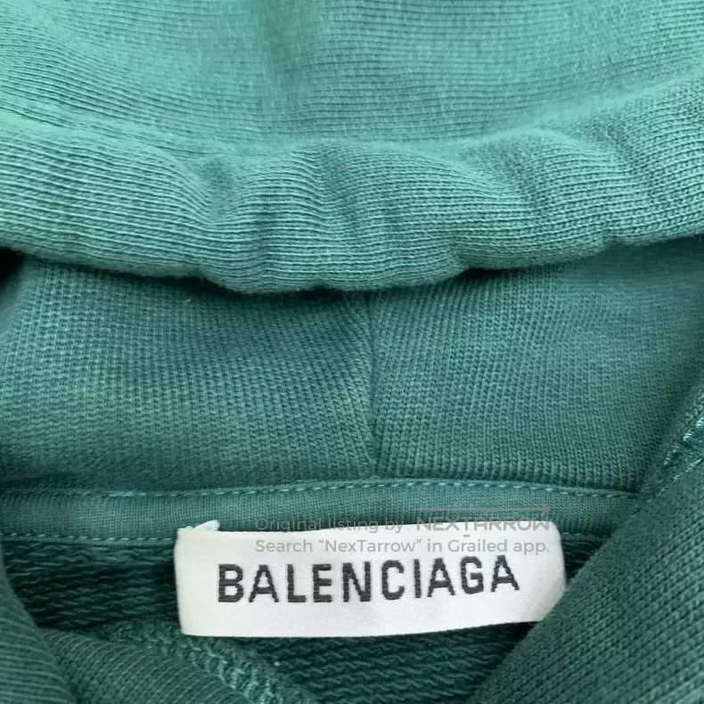 Balenciaga Balenciaga Green Back Logo Hoodie Size US M / EU 48-50 / 2 - 6 Thumbnail