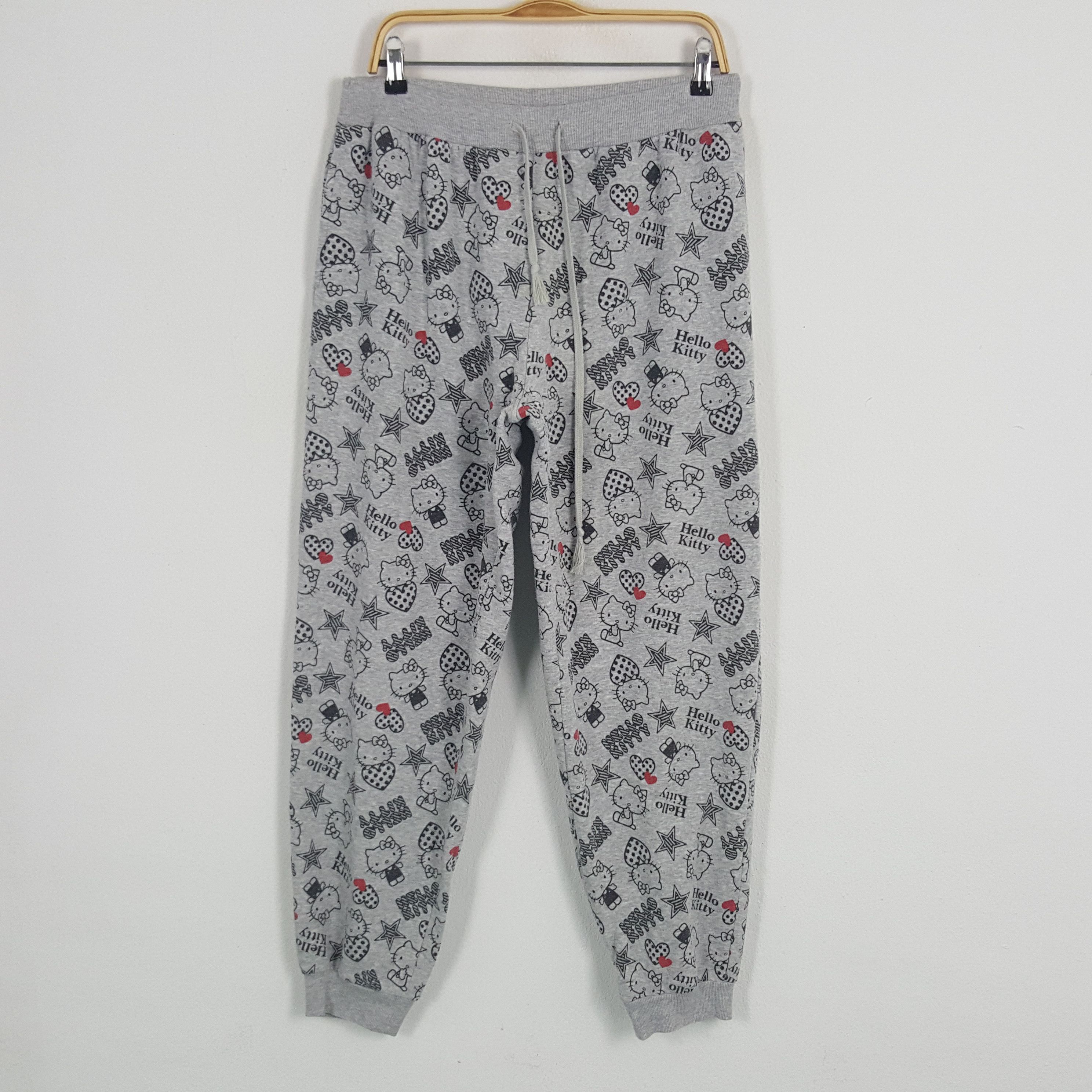 Vintage Hello Kitty Full Printed Cartoon Jogging Pants