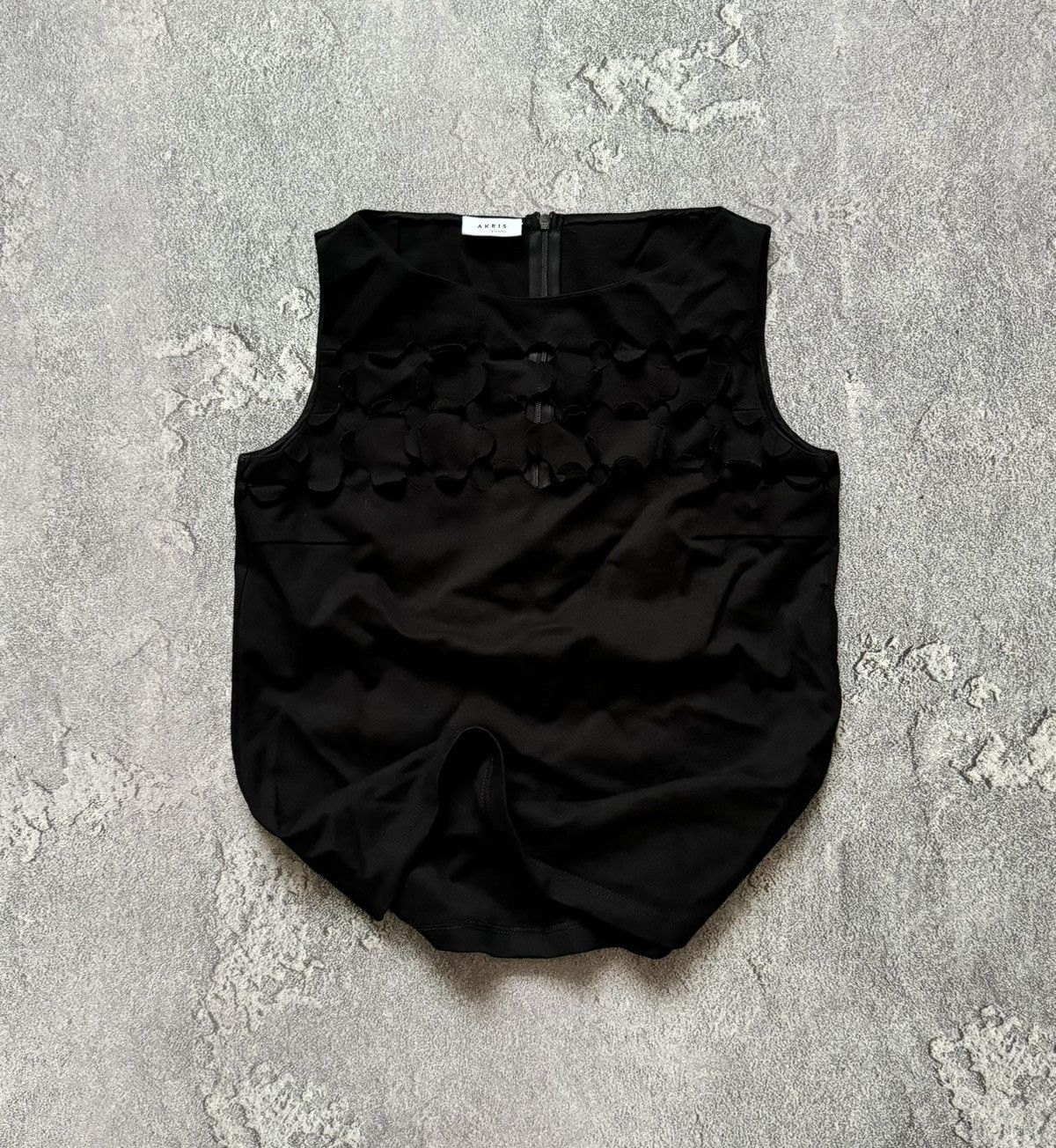 Akris × Designer Akris punto us4 f36 d34 black top sleeveless blouse tank tee Size S / US 4 / IT 40 - 1 Thumbnail