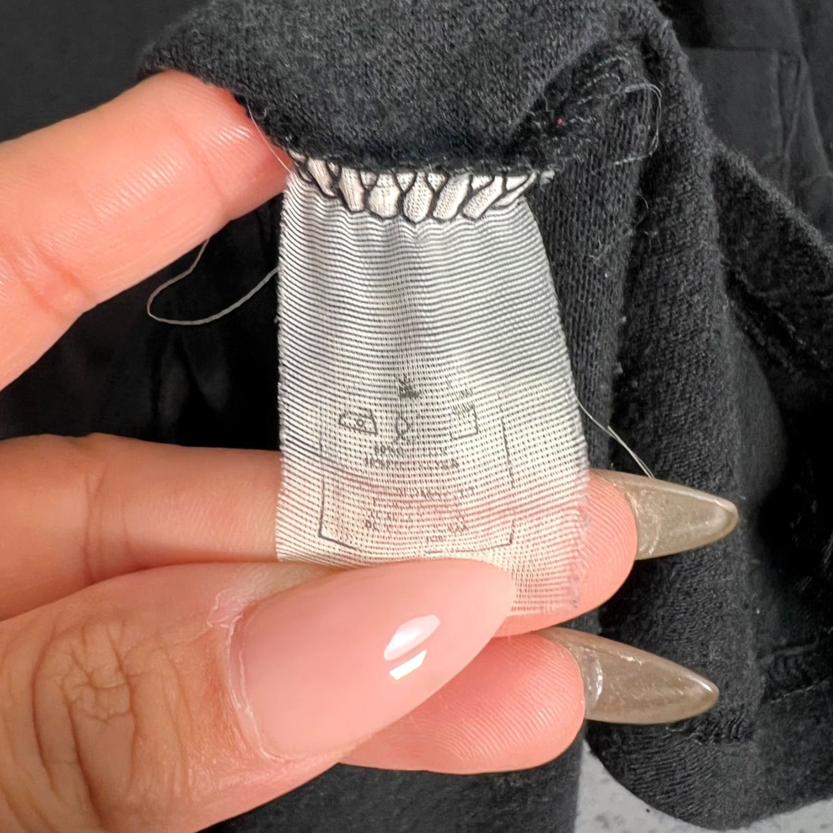 Vintage Black Short Sleeve U Hem Cotton T-Shirt With Pocket Size Medium Size US M / EU 48-50 / 2 - 4 Thumbnail