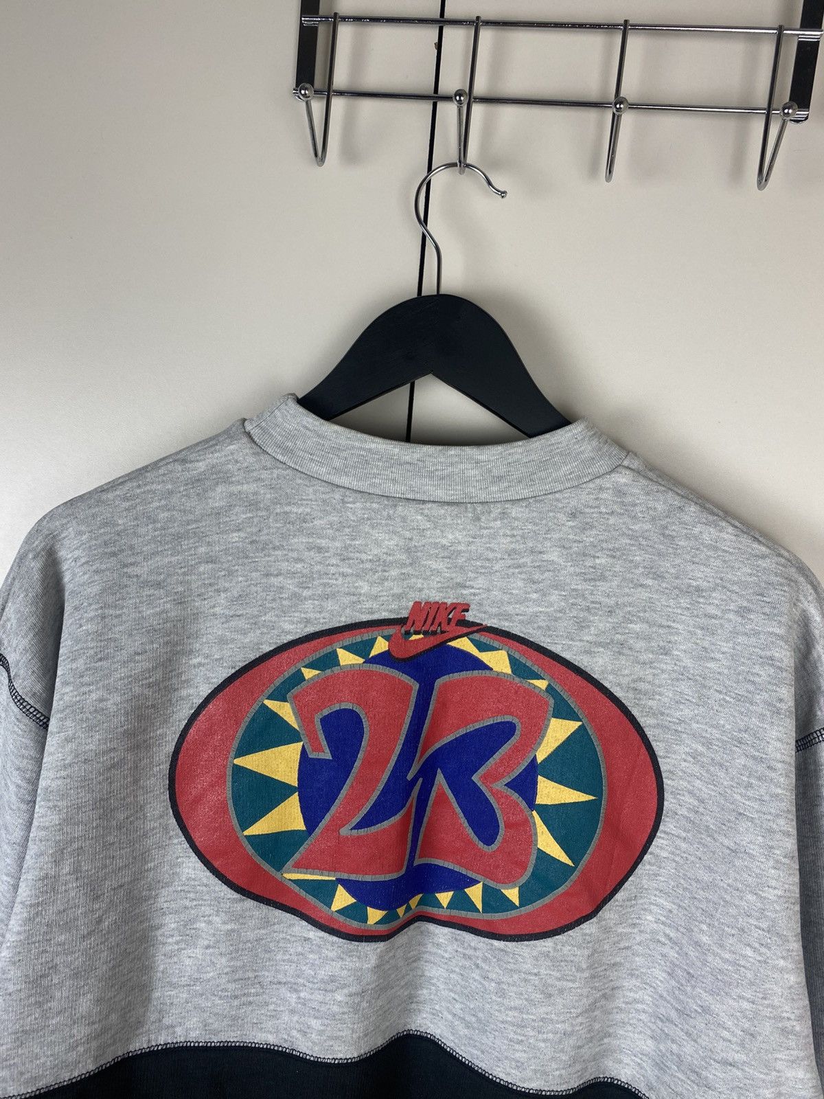 Jordan Brand Rare Vintage Nike Jordan 24 Sweatshirt Y2K Style Big Logo Size US S / EU 44-46 / 1 - 2 Thumbnail