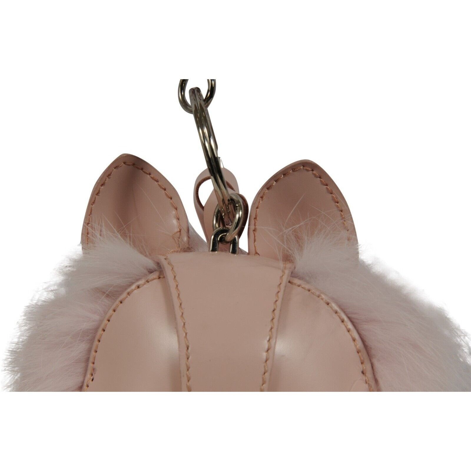 Dior Cookie Bag Charm Pink Leather Dog Animal Leather Fur Du Size ONE SIZE - 4 Thumbnail