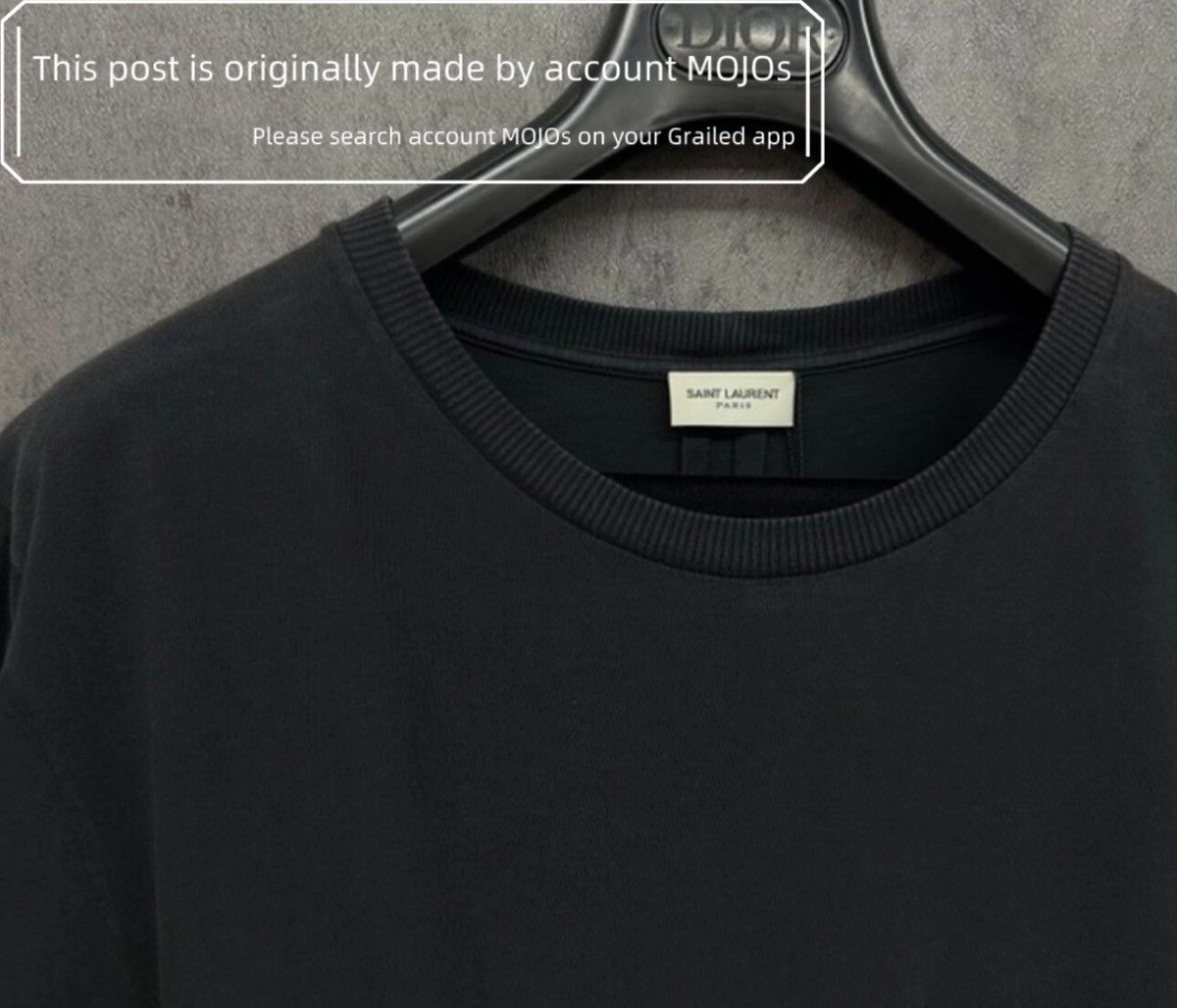 Saint Laurent Paris Sz L Saint Laurent Pairs YSL Logo S/S Tee mojos66116 Size US L / EU 52-54 / 3 - 3 Thumbnail