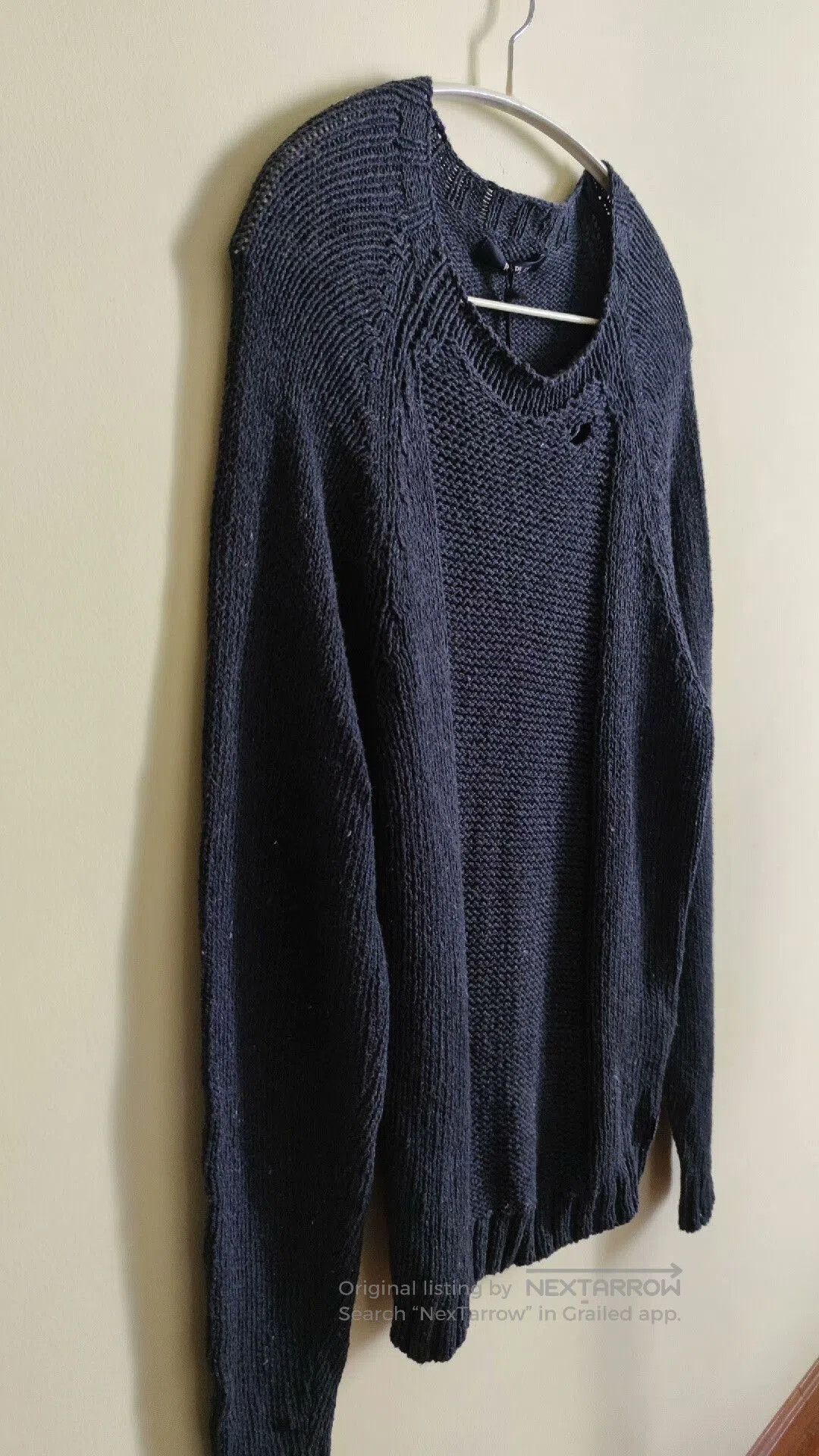 Replay New Artisan Knitted Sweater in Dark Gray. Size US M / EU 48-50 / 2 - 4 Thumbnail