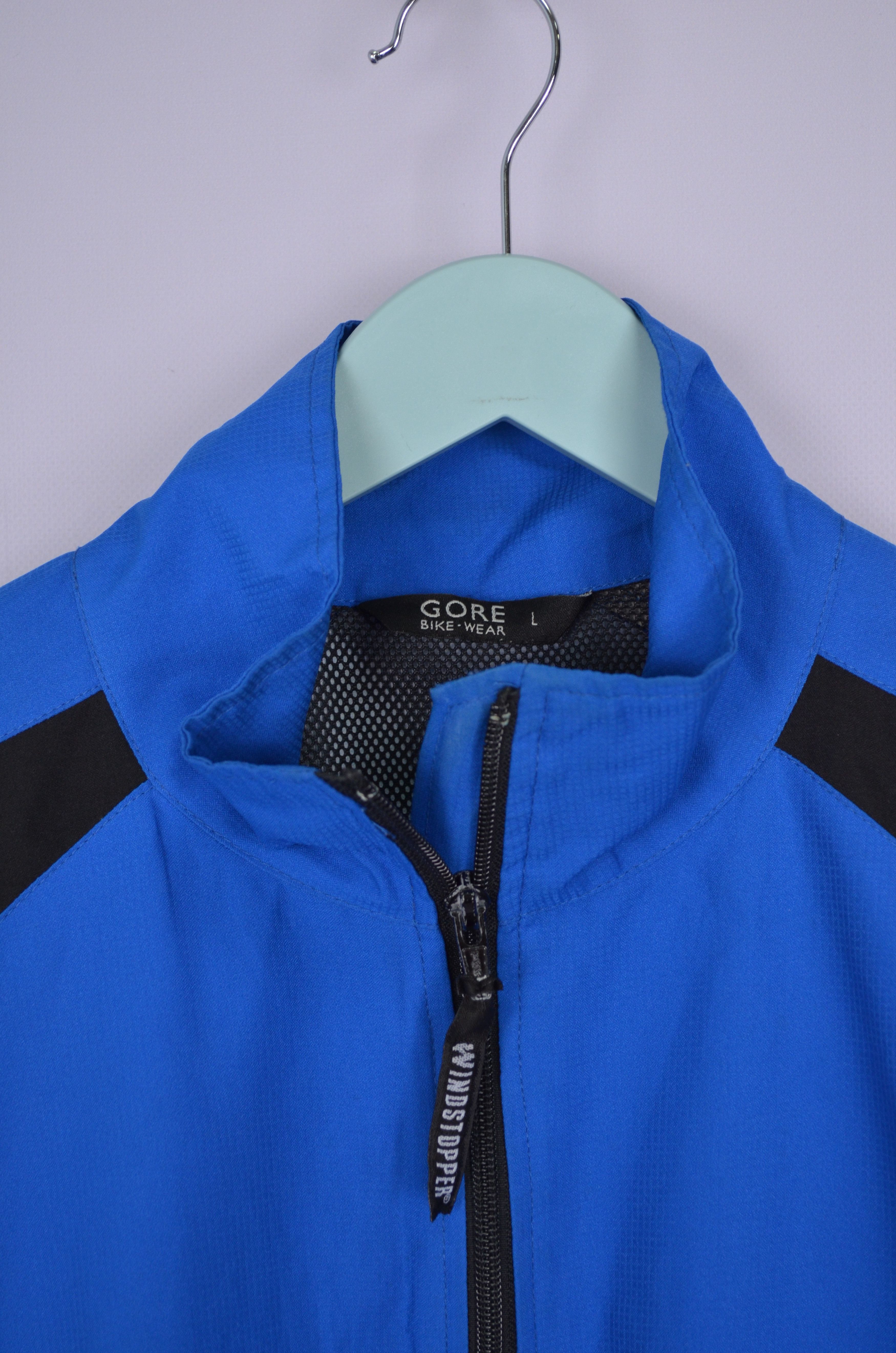 GOREWEAR GORE Bike-Wear Windstopper Full Zip Blue Jacket Size L Size US L / EU 52-54 / 3 - 4 Thumbnail