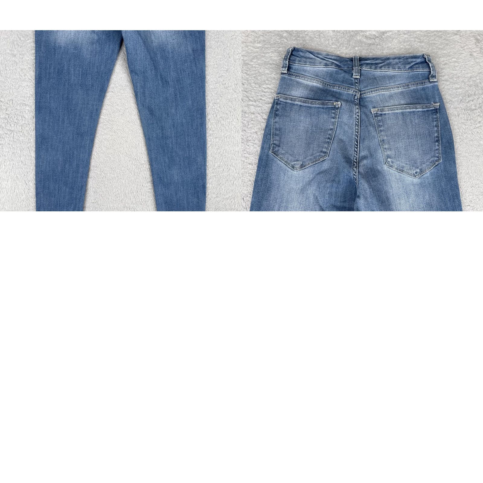 Vintage Arizona Jean Co Jeans Womens 1 Blue Skinny Stretch Mid Rise Five Pocket Denim Jeans Size 25" / US 0 / IT 36 - 10 Thumbnail
