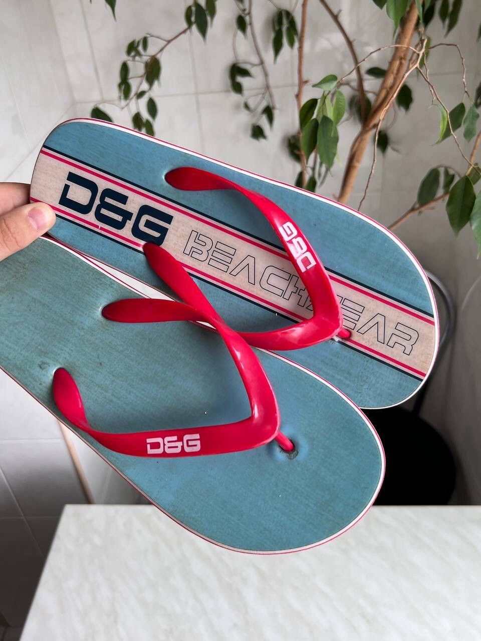 Dolce & Gabbana Dolce Gabbana Logo Slides Sandals Men's Beach Shoes Swim 00s Size US 9 / EU 42 - 16 Thumbnail