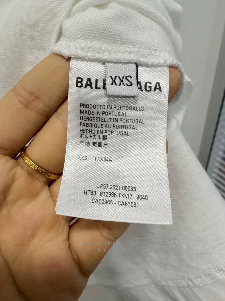 Balenciaga Balenciaga Faded Letter Short Sleeve, Size XXS Size US XXS / EU 40 - 4 Thumbnail