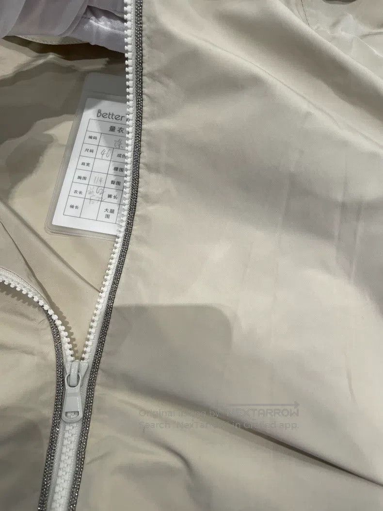 Brunello Cucinelli Brunello Cucinelli Beige Polyester Hooded Jacket Size US S / EU 44-46 / 1 - 4 Thumbnail