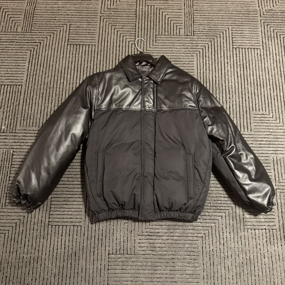 Calvin Klein Calvin Klein Studio Leather puffer jacket Sz M Size US M / EU 48-50 / 2 - 1 Thumbnail