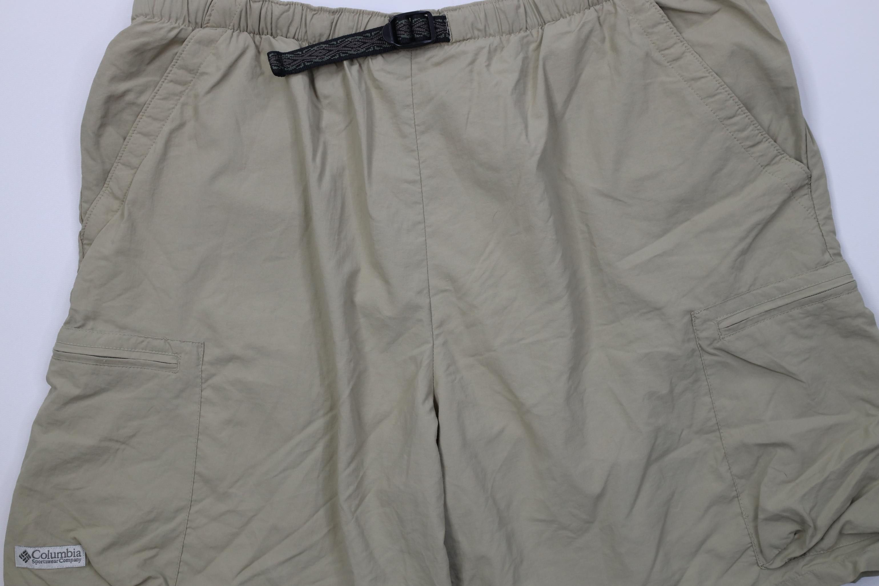 Columbia Vintage Y2K Columbia Lined Belted Above Knee Cargo Shorts Size US 36 / EU 52 - 3 Thumbnail