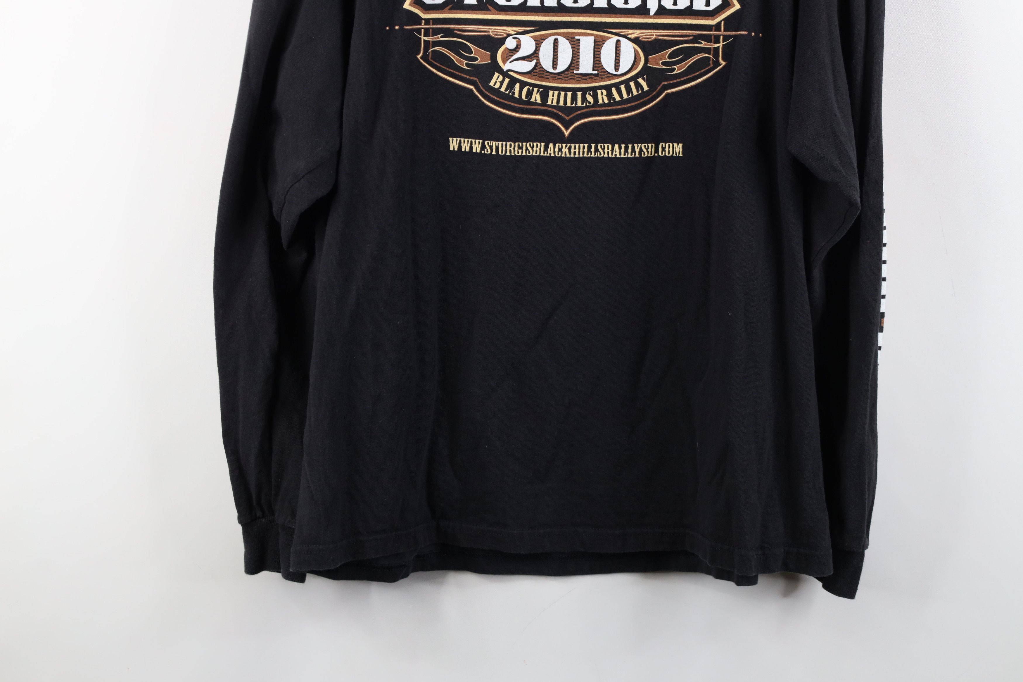 Vintage Vintage Y2K 2010 Motorcycle Sturgis Long Sleeve T-Shirt Size US L / EU 52-54 / 3 - 13 Thumbnail