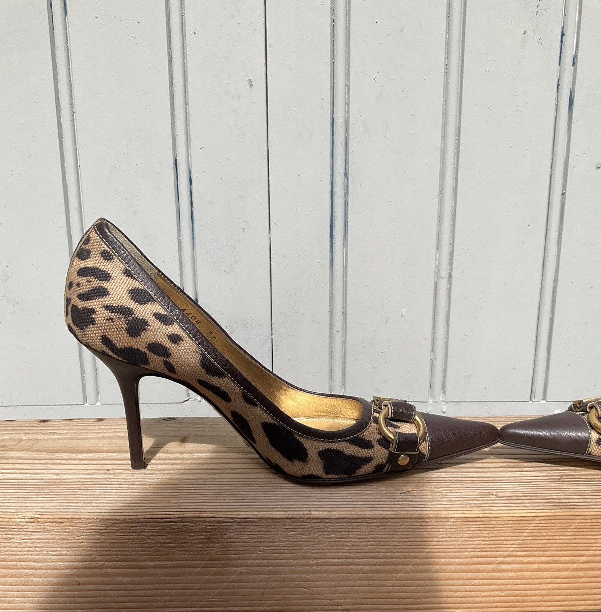 Dolce & Gabbana Vintage Dolce&Gabbana leopard print pumps Size US 9 / IT 39 - 6 Thumbnail