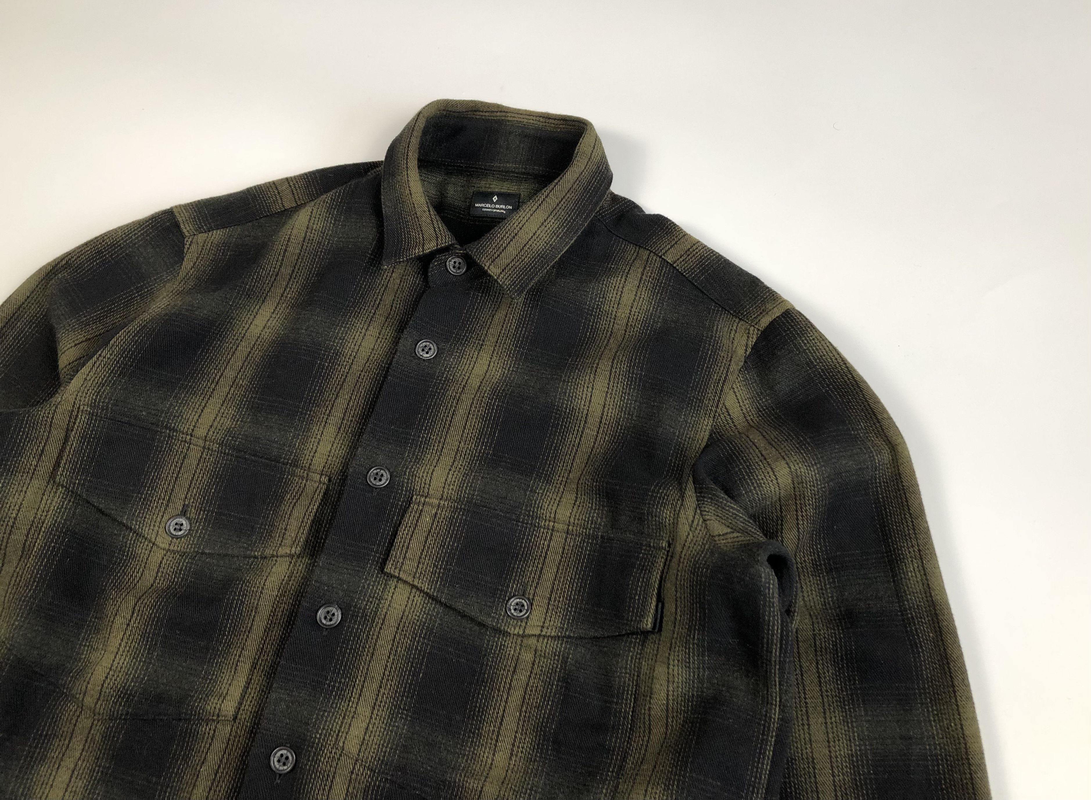 Marcelo Burlon Marcelo Burlon County of Milan Tekaio Wool Shirt Size US L / EU 52-54 / 3 - 3 Thumbnail