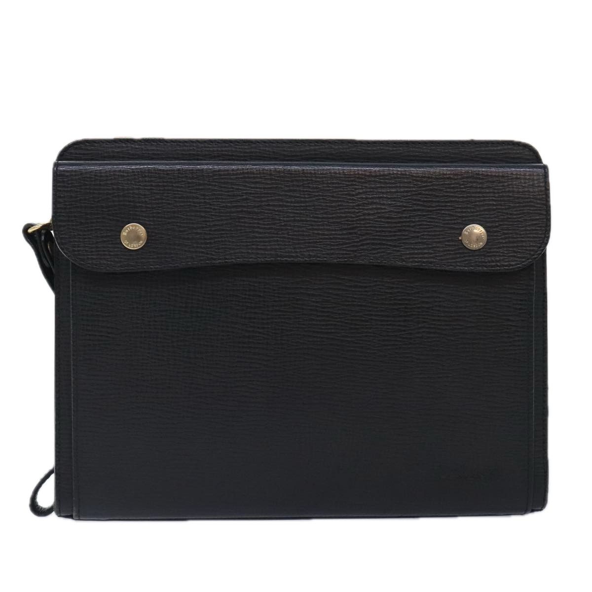 Burberry Black Leather Clutch Bag (Pre-Owned) Size ONE SIZE - 1 Thumbnail
