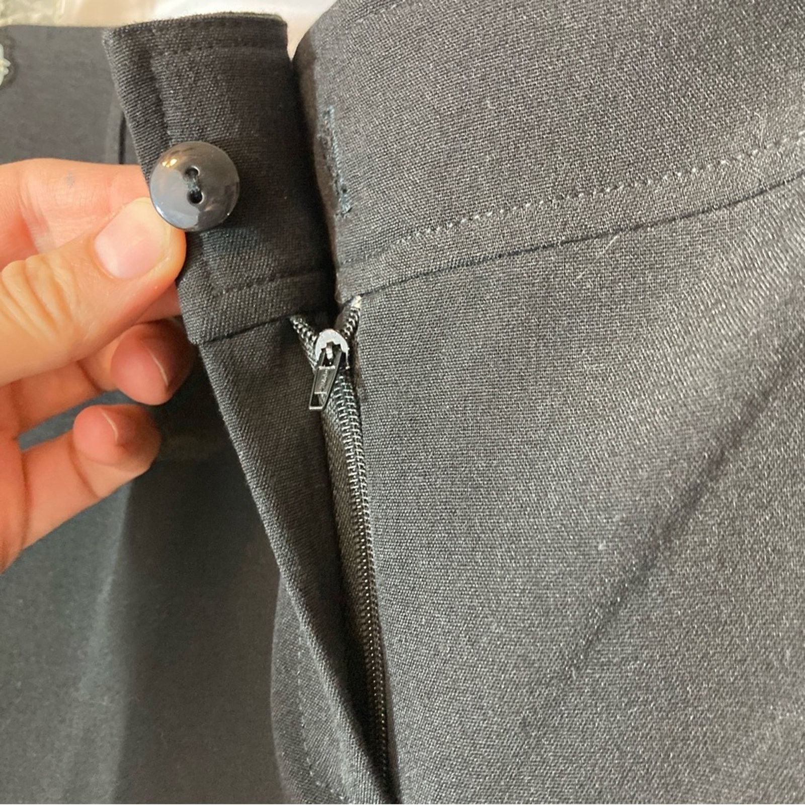 Cherokee Cherokee Black Lightweight Pleated Straight Dress Pants Size 32" / US 10 / IT 46 - 5 Thumbnail