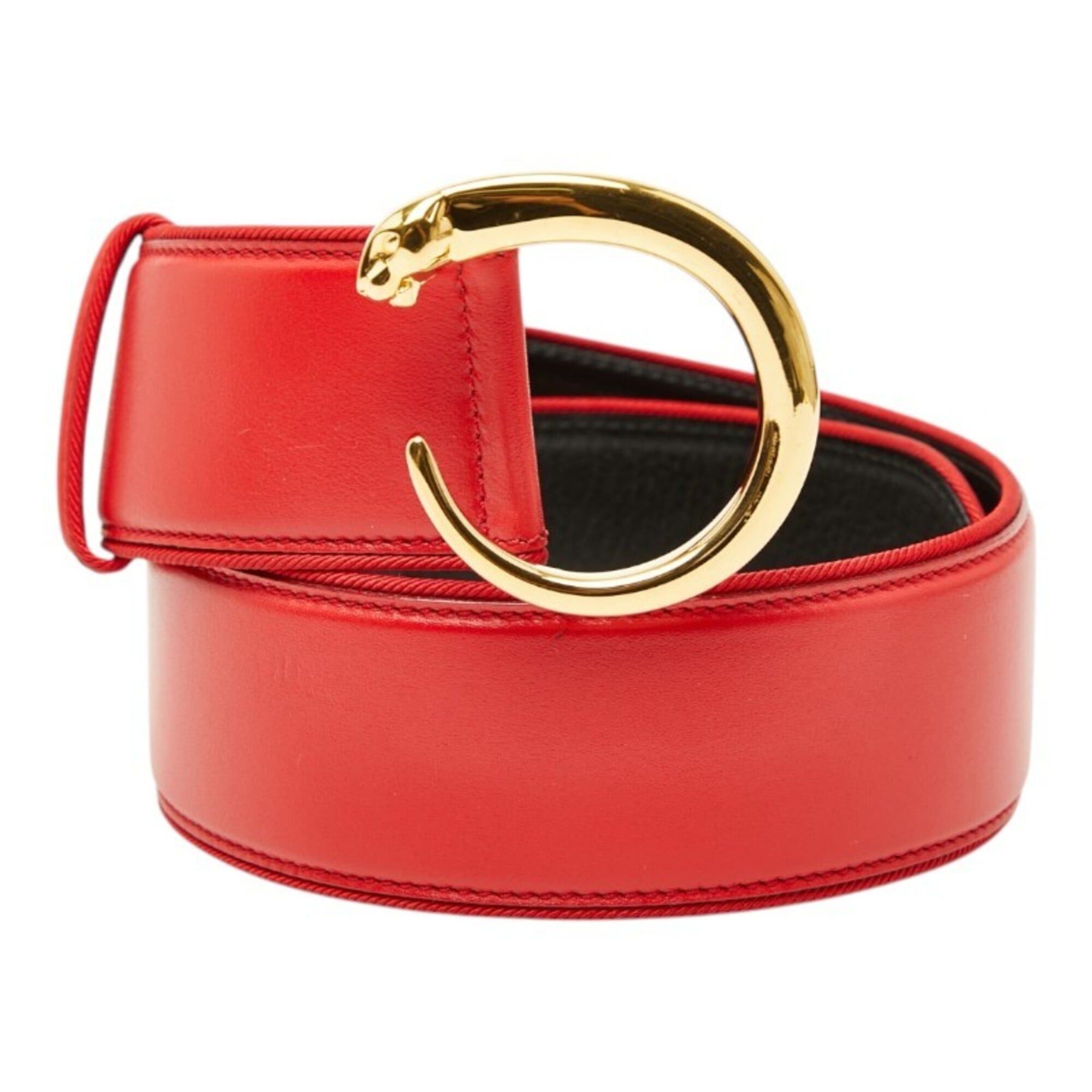 Cartier Cartier Panthère Belt, Size: S, Red Gold Leather, Women's, CARTIER Size ONE SIZE - 1 Thumbnail