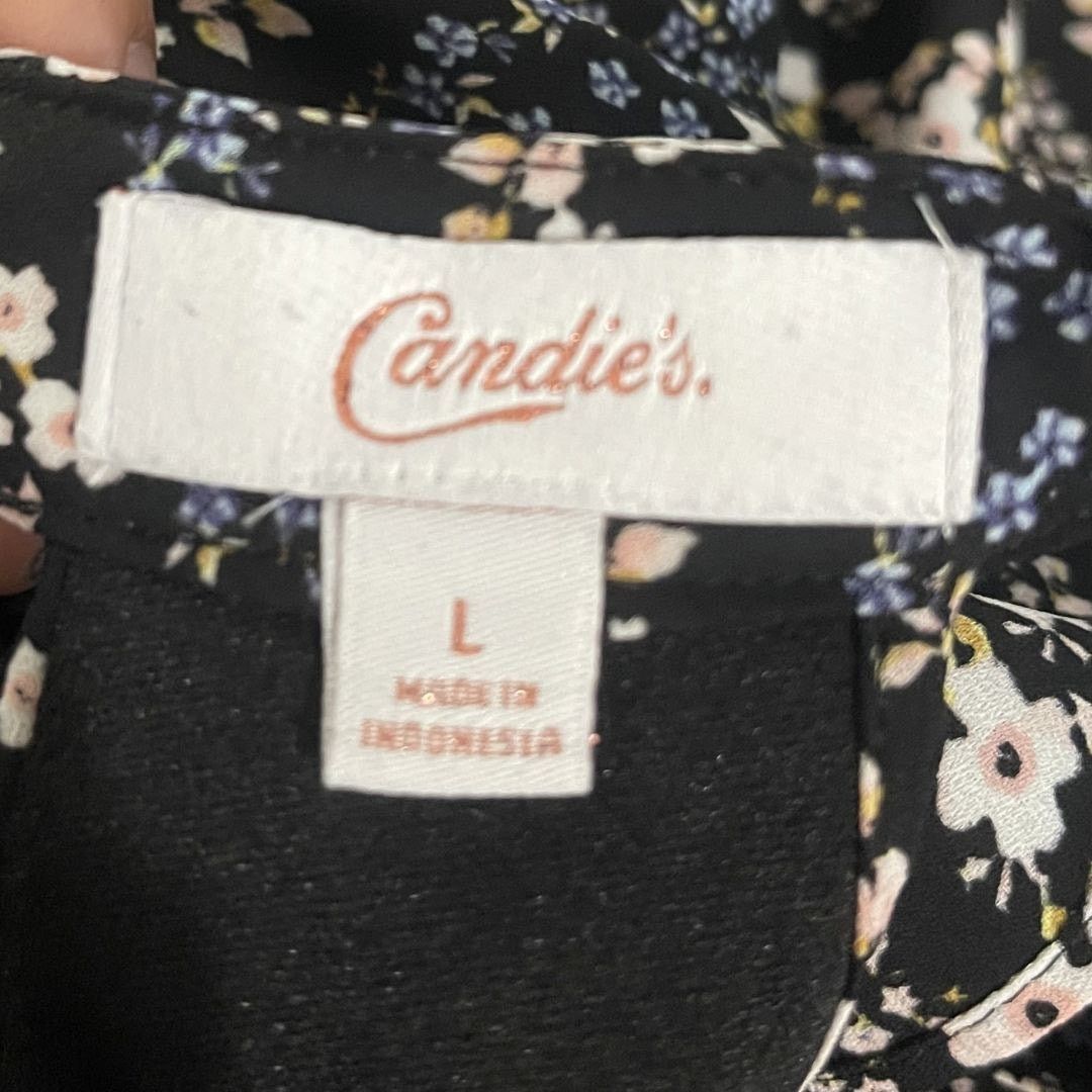 Other Vintage Candie's Cold Shoulder Floral Dress Large Y2K Chic Size L / US 10 / IT 46 - 4 Thumbnail