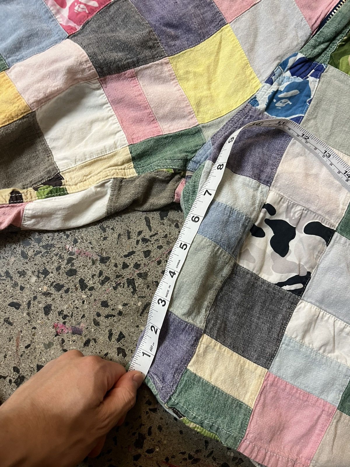 Bape Vintage Bape Linen Patchwork Shorts Size US 34 / EU 50 - 9 Thumbnail