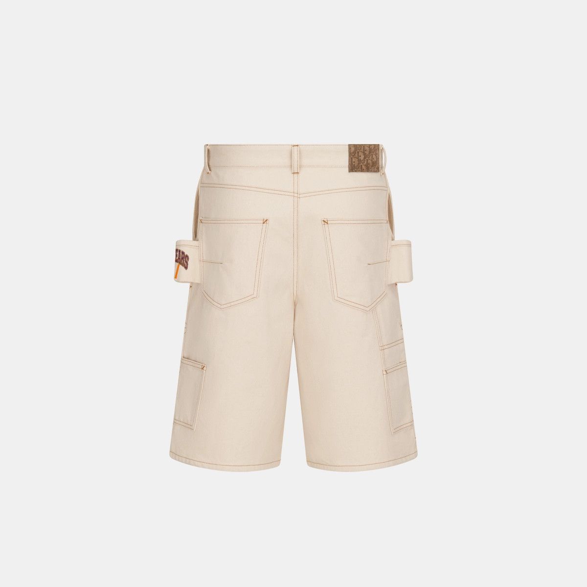 Dior o1bcso1str1224 Carpenter Bermuda Shorts in White Size US 26 / EU 42 - 2 Thumbnail