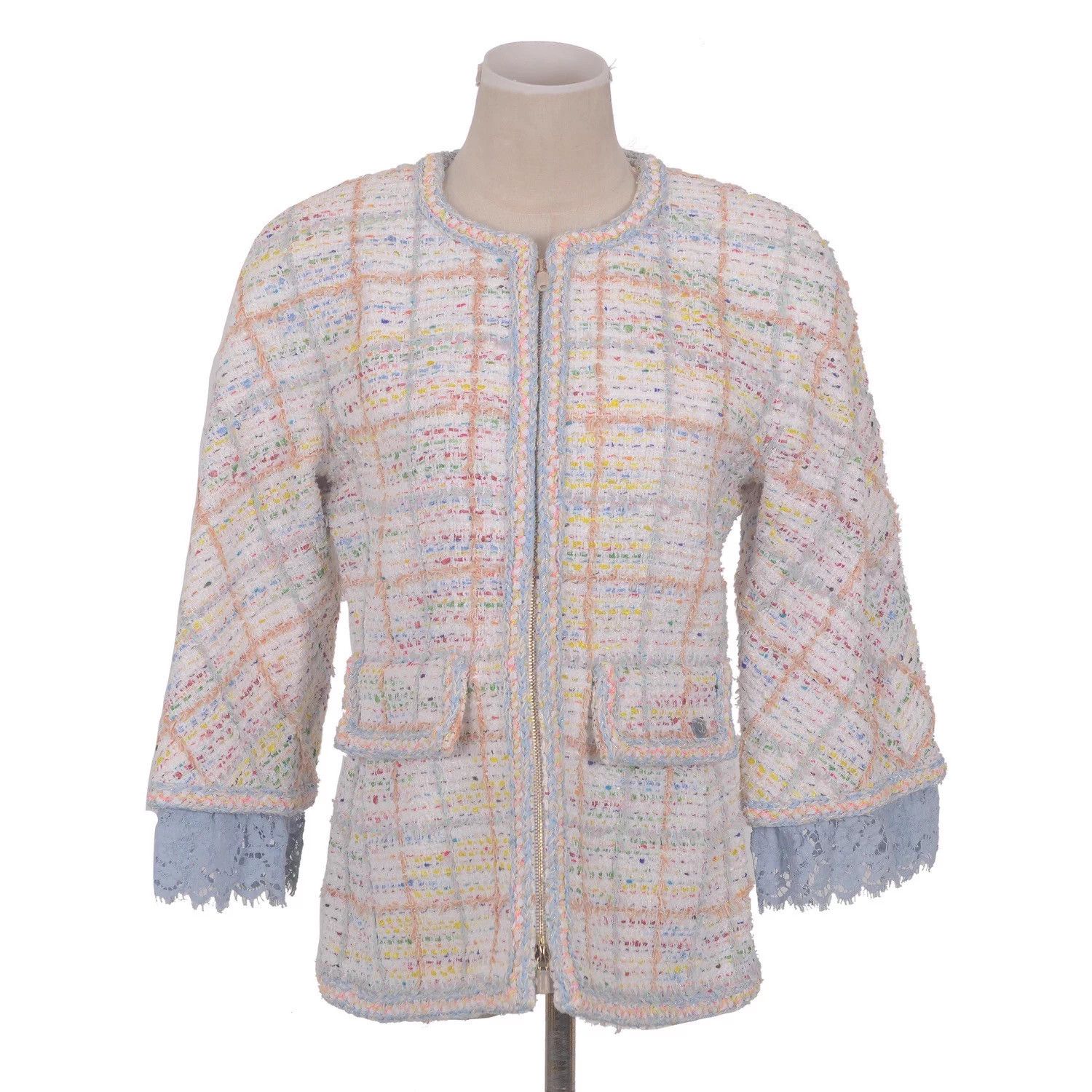 Chanel Chanel Classic Wool Blend Jacket Size S / US 4 / IT 40 - 1 Thumbnail