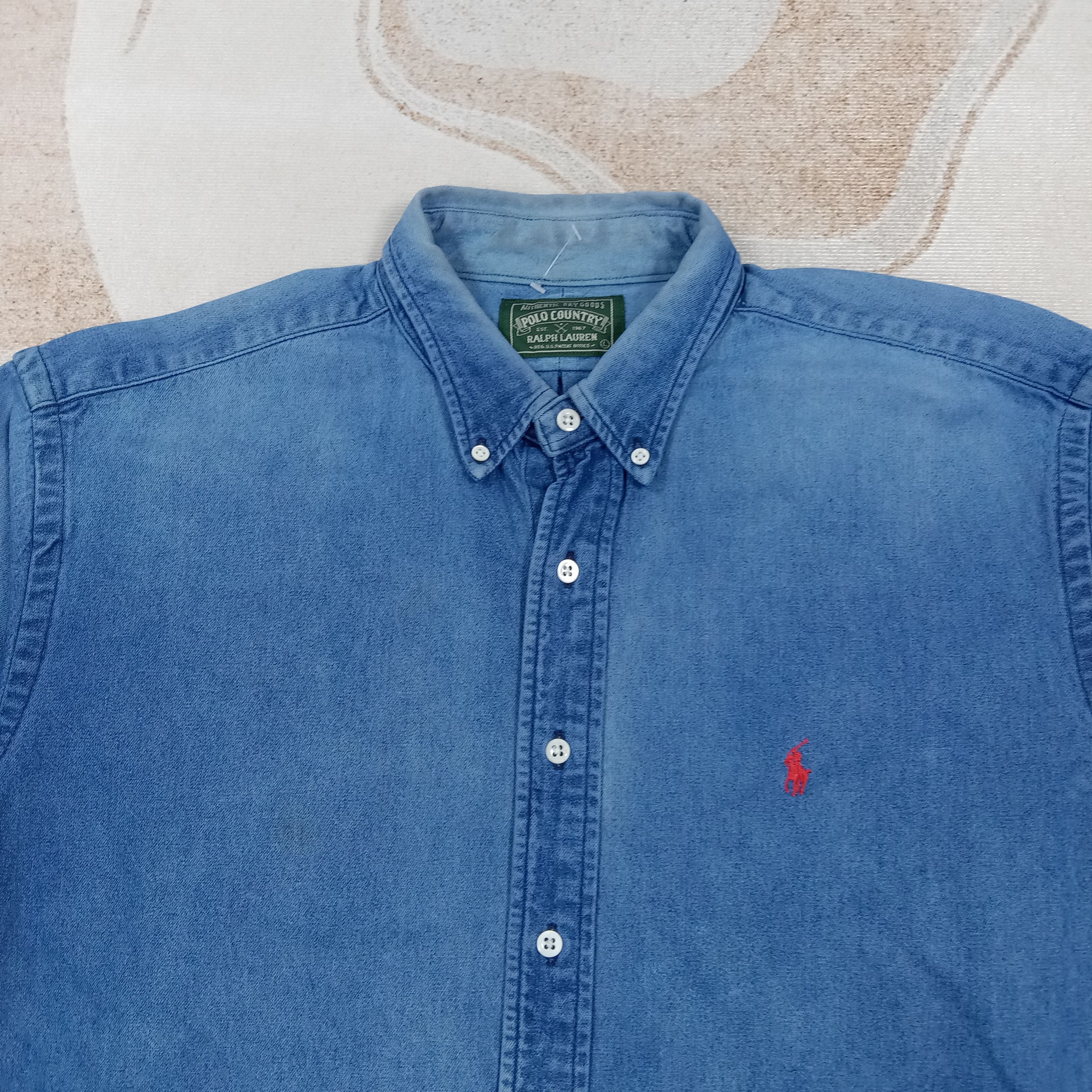 Ralph Lauren Polo Country by Ralph Lauren Denim Shirt C285N50 Size US L / EU 52-54 / 3 - 2 Thumbnail