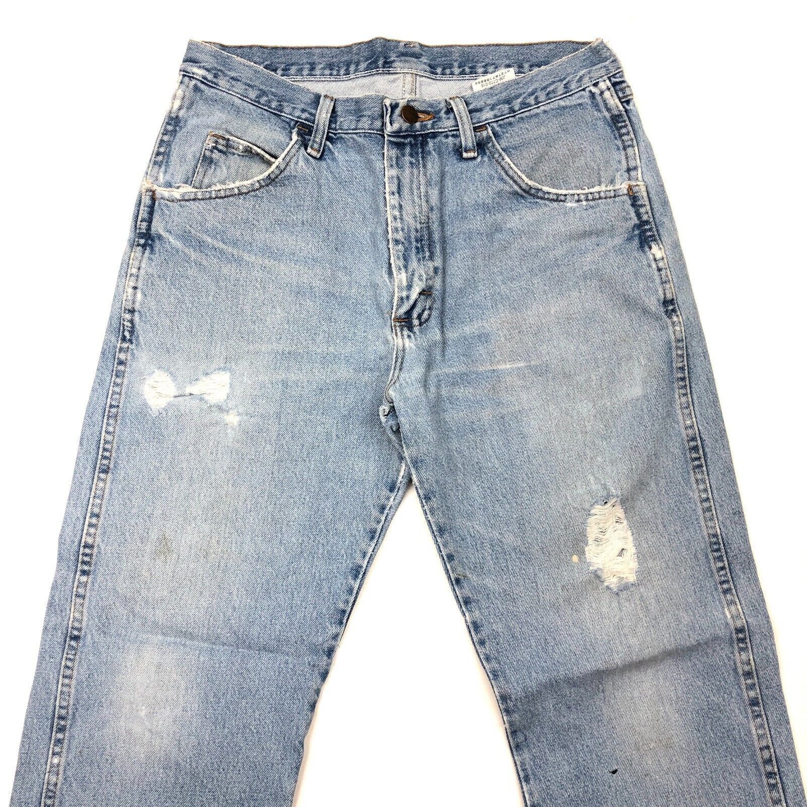 Rustler Rustler Light Wash Distressed Denim Jeans Pants Size 32x30 Size US 32 / EU 48 - 3 Thumbnail