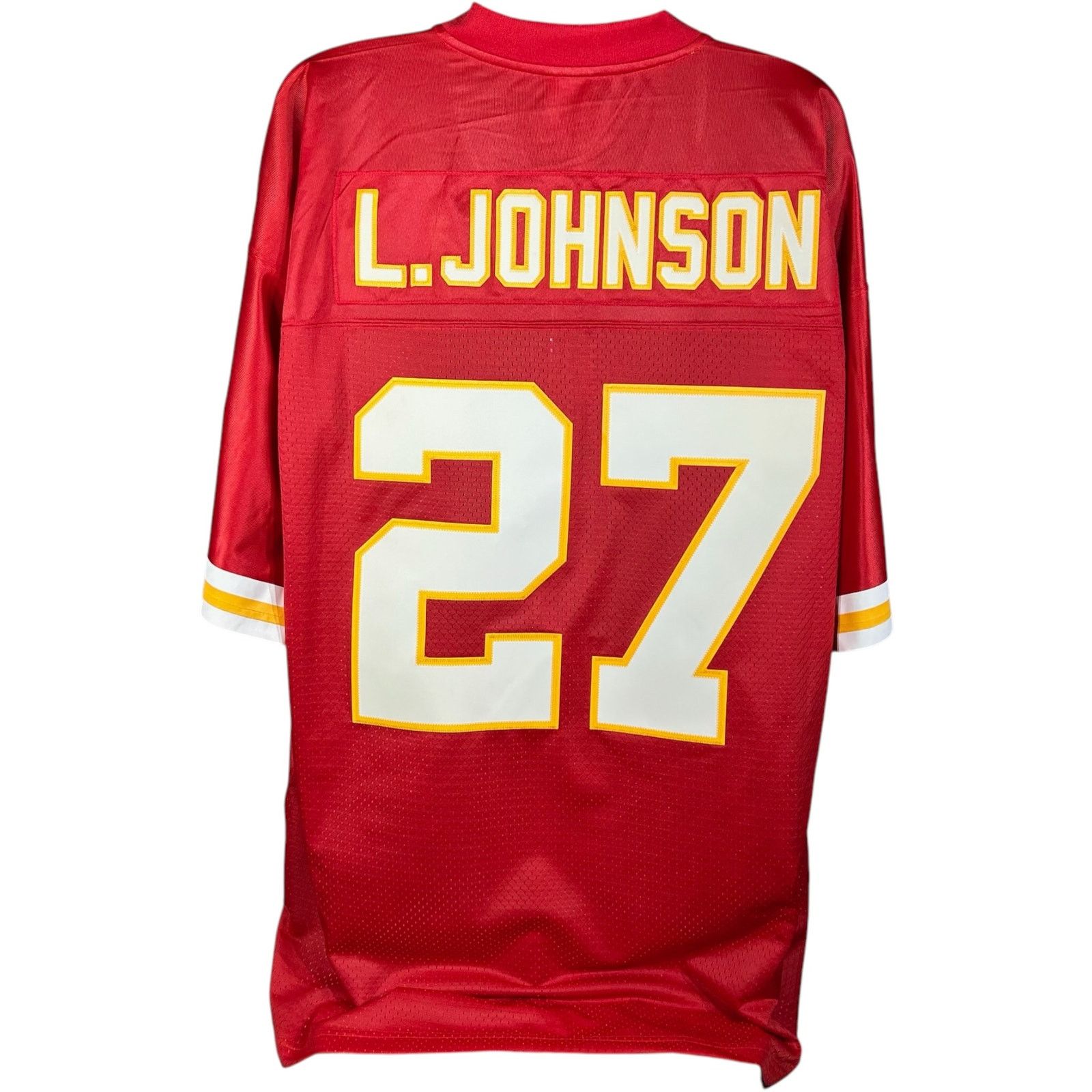 Reebok Vintage NWT Kansas City Chiefs L.Johnson #27 Jersey Mens XXL Size US XXL / EU 58 / 5 - 5 Thumbnail