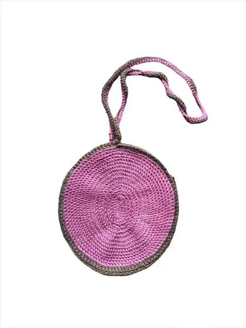 Handmade Handmade Knit Crochet Bag Vintage Avant Garde Size ONE SIZE - 3 Thumbnail