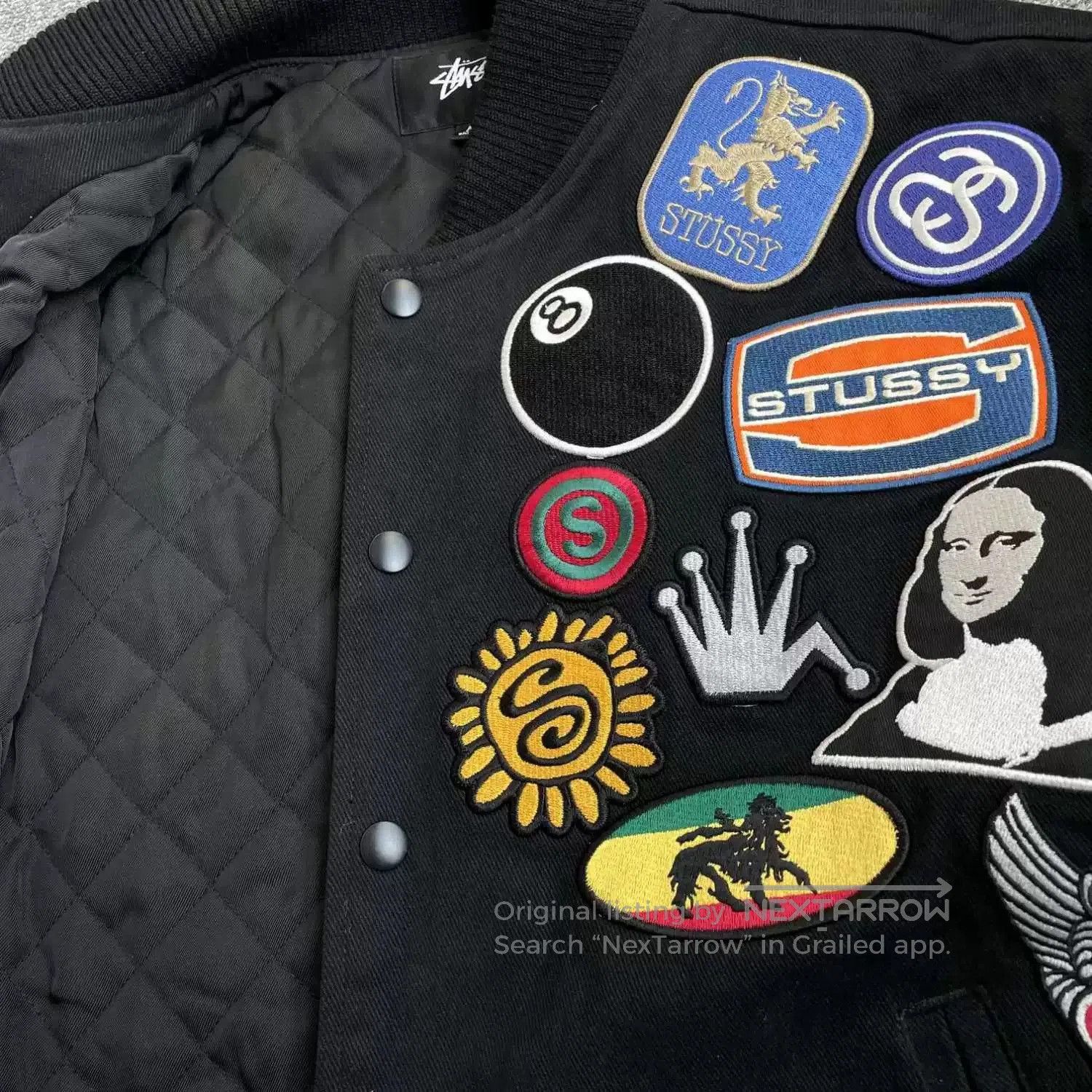 Stussy stussy ss22 vintage baseball jacket for men. Size US M / EU 48-50 / 2 - 4 Thumbnail