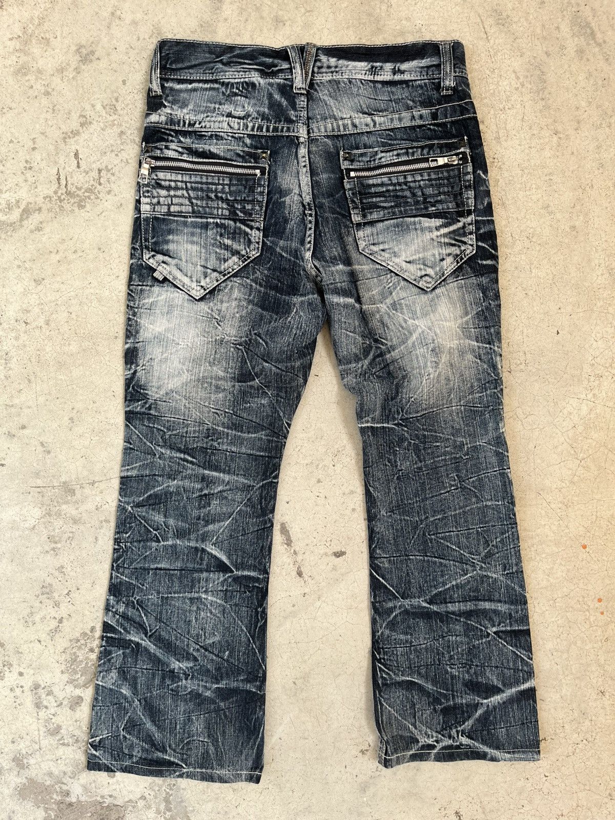 If Six Was Nine Salty Dog Flare distressed western jeans Size US 30 / EU 46 - 5 Thumbnail