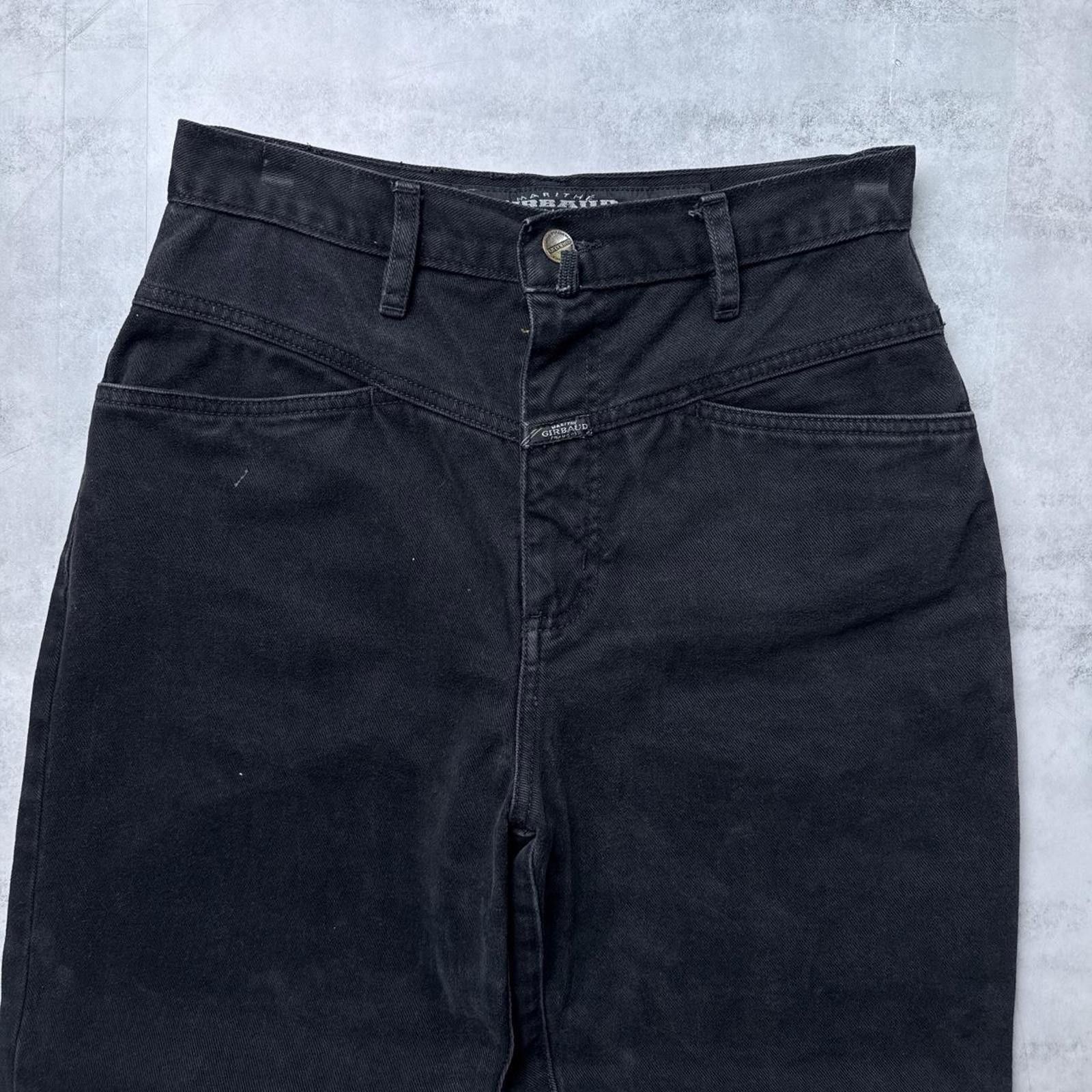 Marithe + Francois Girbaud Y2K Marithe Francois Girbaud Black 00s Denim Jeans Size 32" / US 10 / IT 46 - 3 Thumbnail