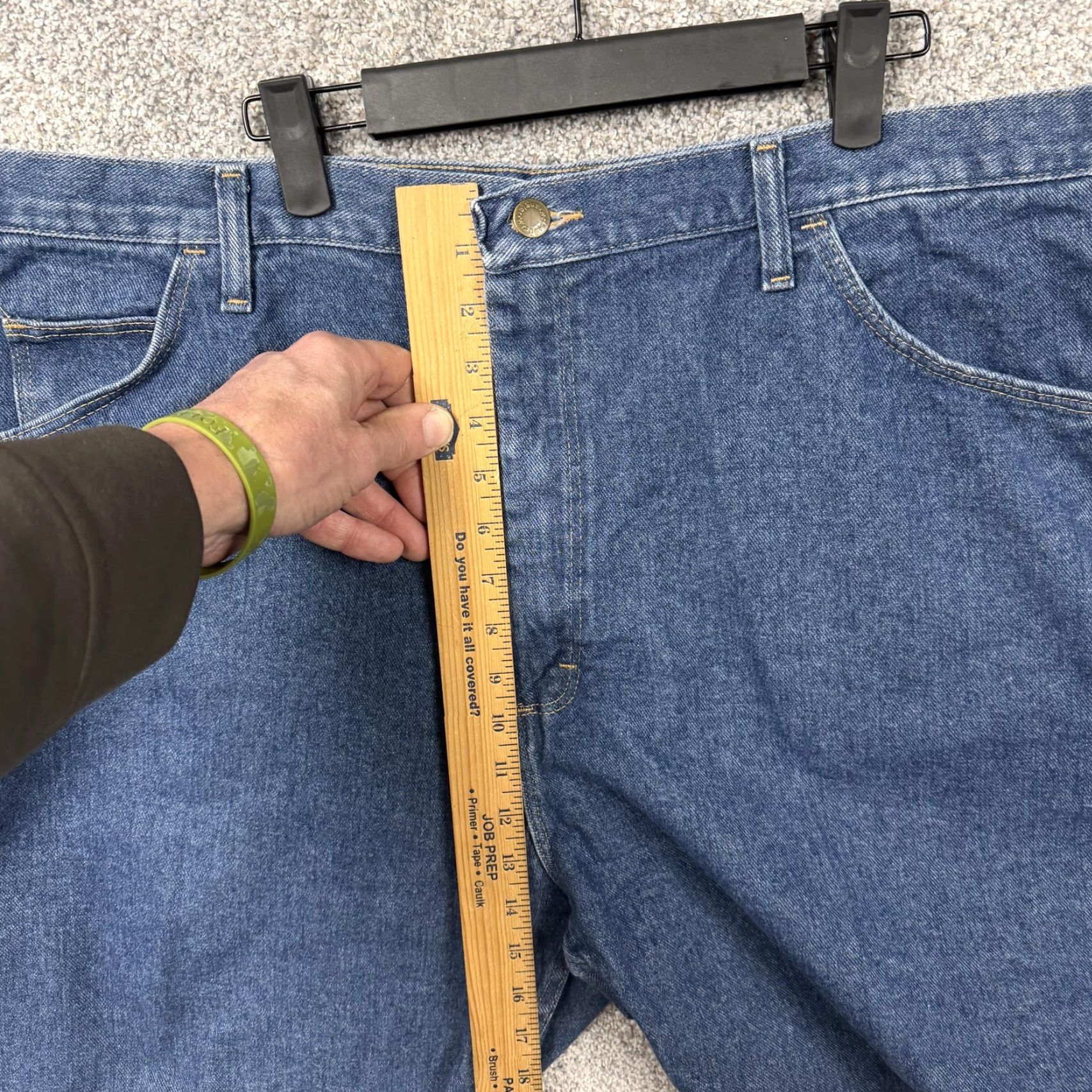Wrangler Wrangler Bermuda Shorts Mens 41x9 Relaxed Fit Blue Mid Wash Denim Casual Size US 41 - 6 Thumbnail