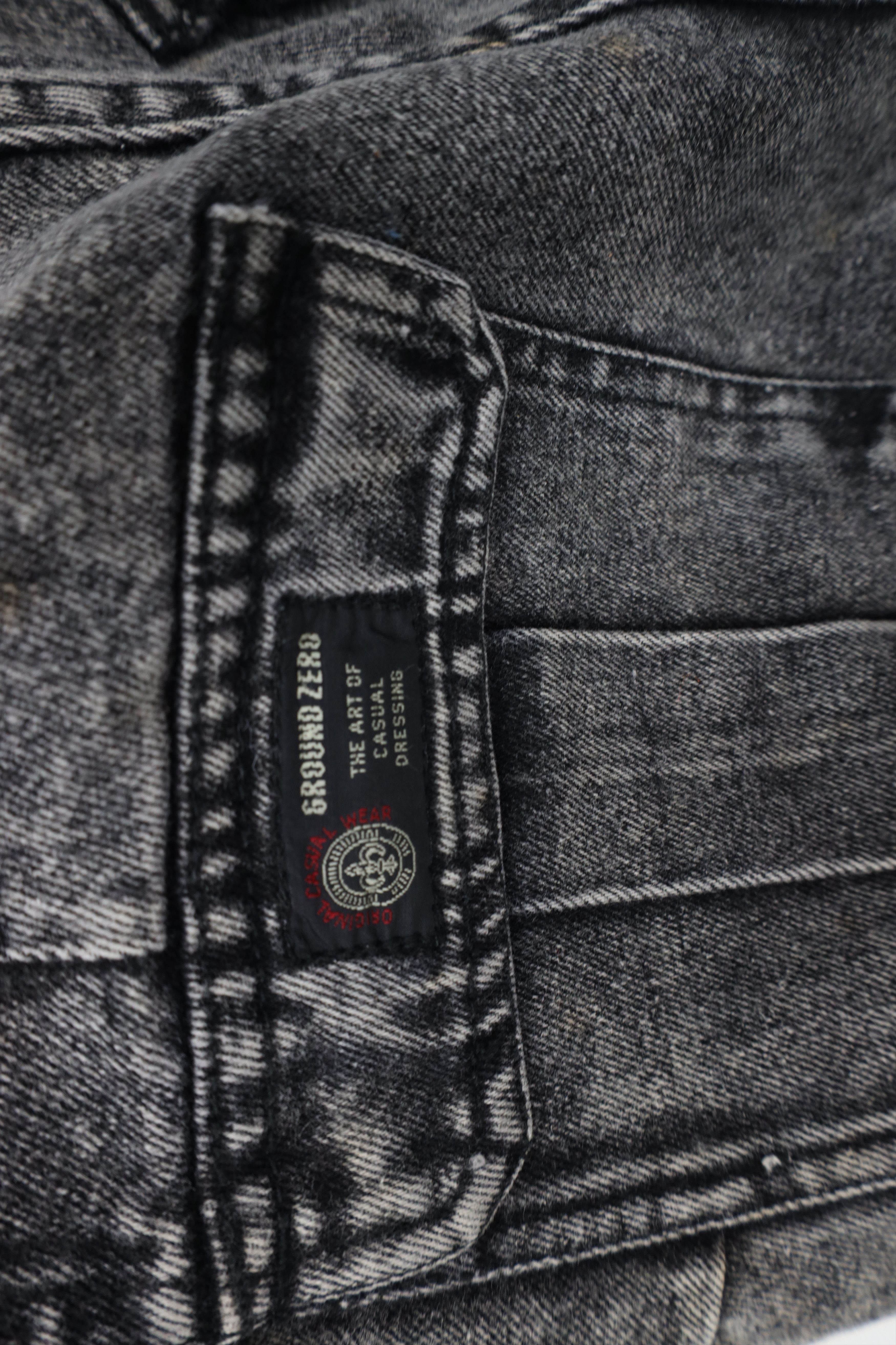 Vintage Vintage 80s 90s Streetwear Acid Wash Relaxed Jeans Black Size US 30 / EU 46 - 15 Thumbnail