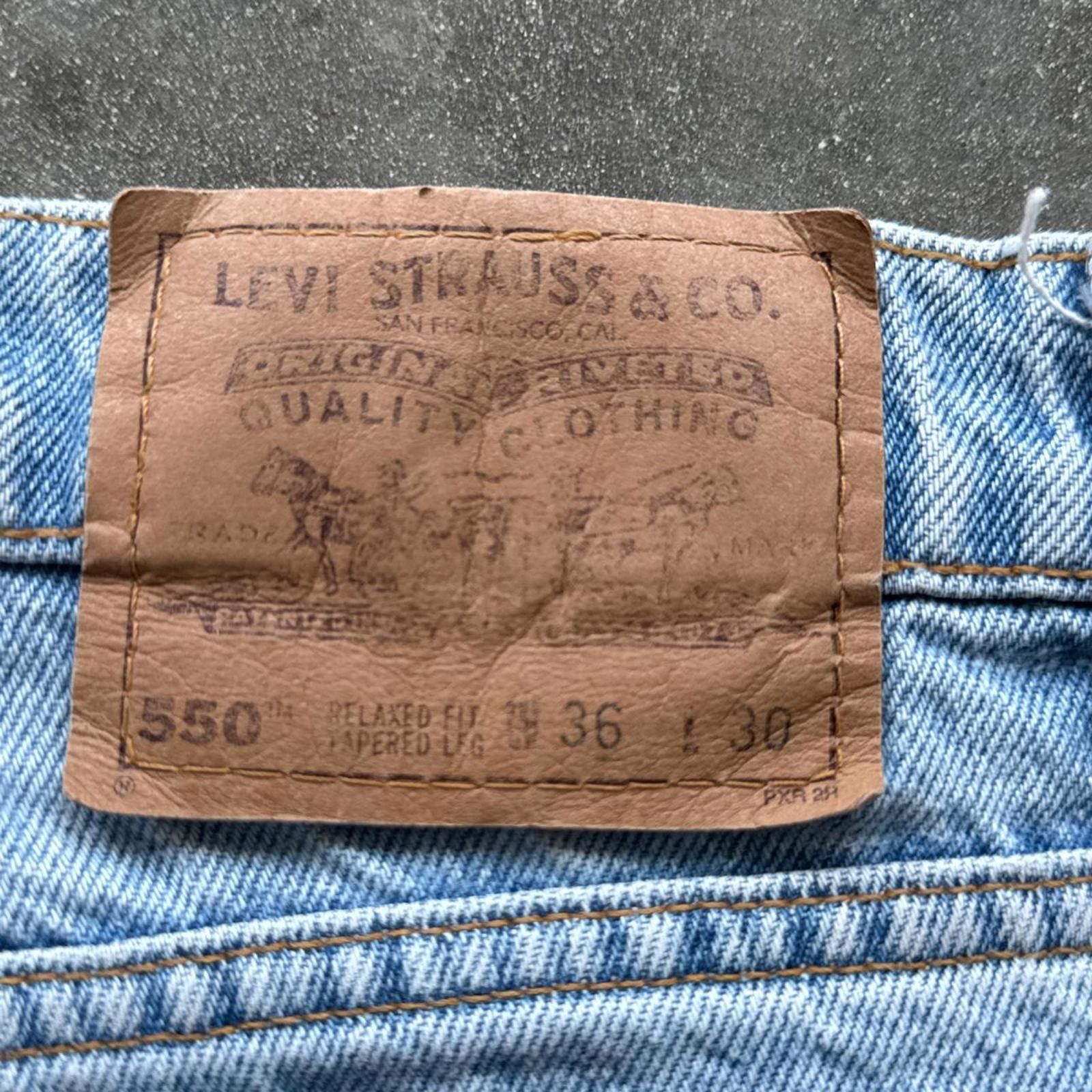 Levi's Levi's 550 Light Washed Denim Orange Tabs 90's Jeans Size US 36 / EU 52 - 6 Thumbnail
