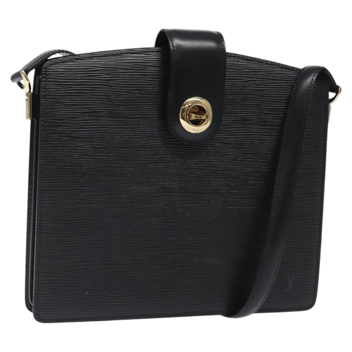 Louis Vuitton Epi Capuchin Shoulder Bag Black M52342 Lv Auth 121872, Women's