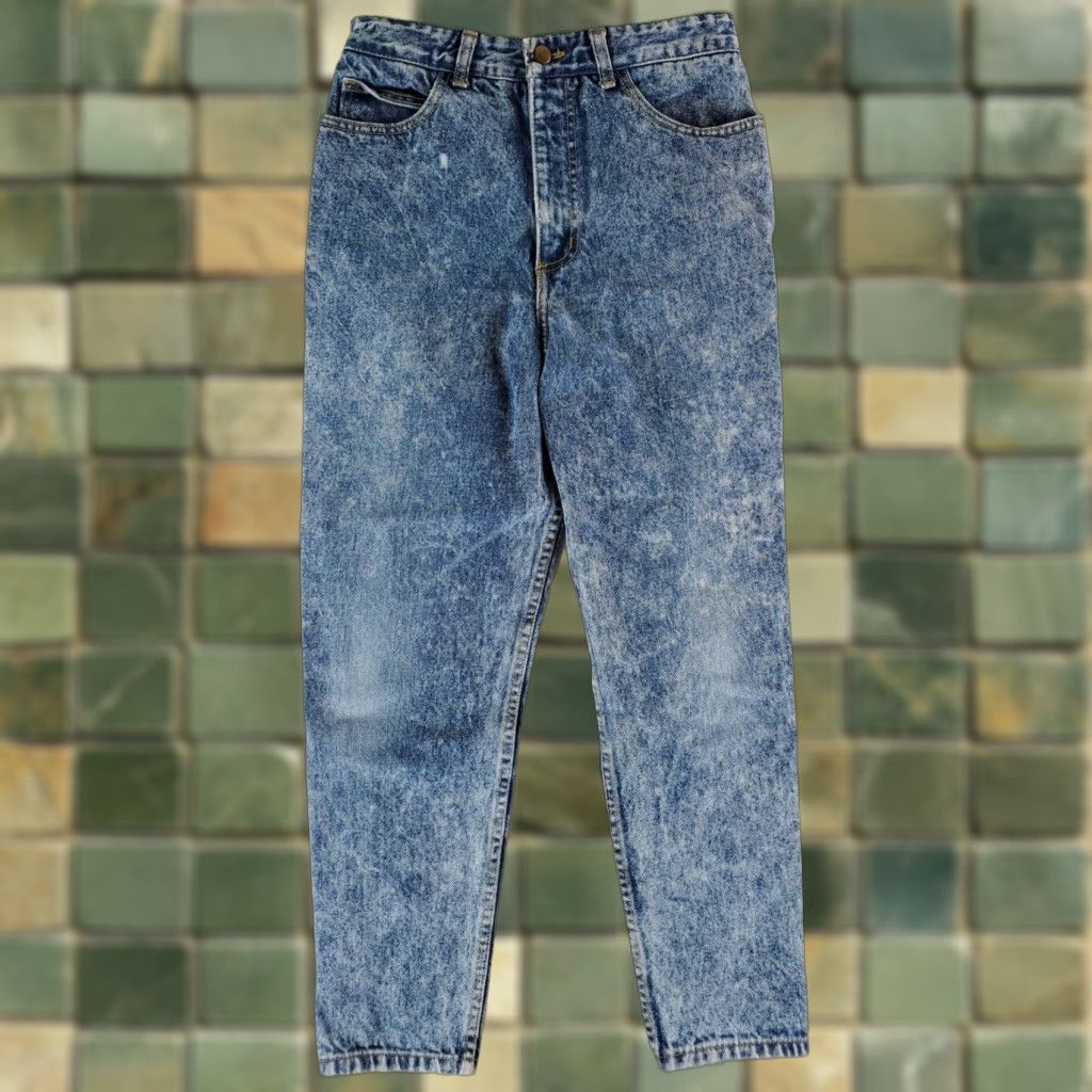 Guess VINTAGE GUESS 80s Georges Marciano Blue Jeans Acid Wash Womens 28x26.5 30 Sized 28 Blue Ladies Tapered Womens Size 28" / US 6 / IT 42 - 1 Thumbnail