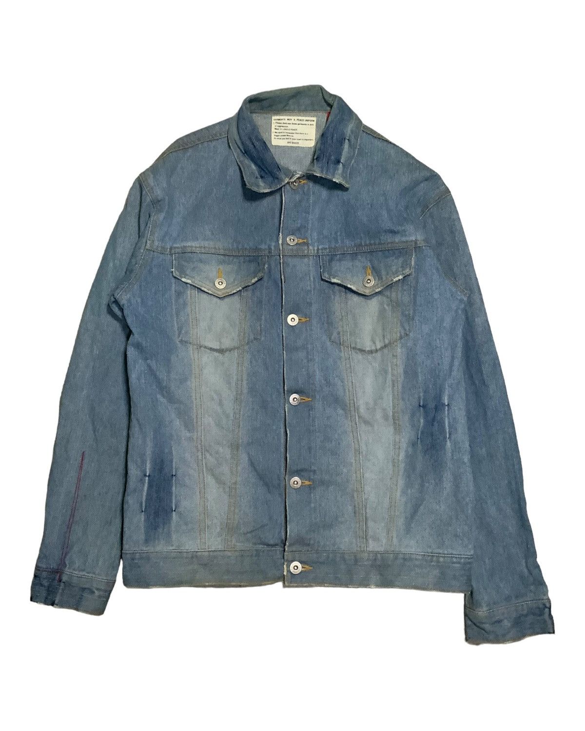 Japanese Brand × Vintage Big shark denim jacket Size US S / EU 44-46 / 1 - 1 Thumbnail