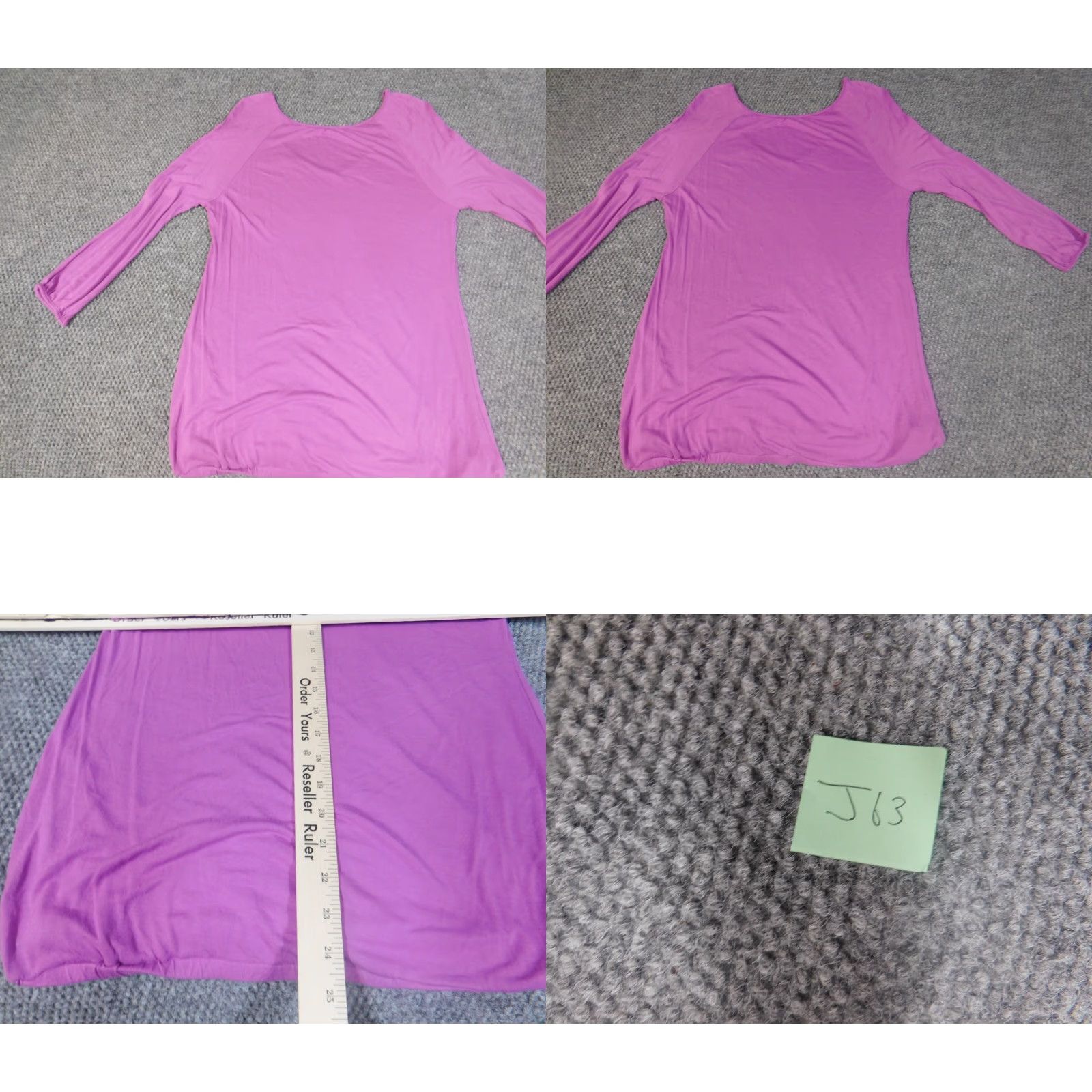 Old Navy Old Navy Womens Blouse M Purple Stretch Crew Neck Pullover Casual Regular Size M / US 6-8 / IT 42-44 - 8 Thumbnail