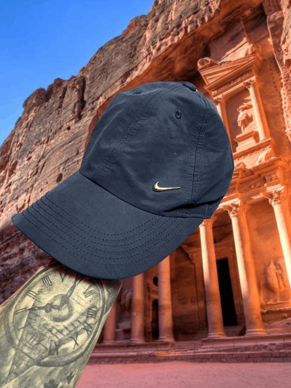 Nike Hats Vintage blue Nike big logo Cap Y2K streetwear Size ONE SIZE - 1 Thumbnail