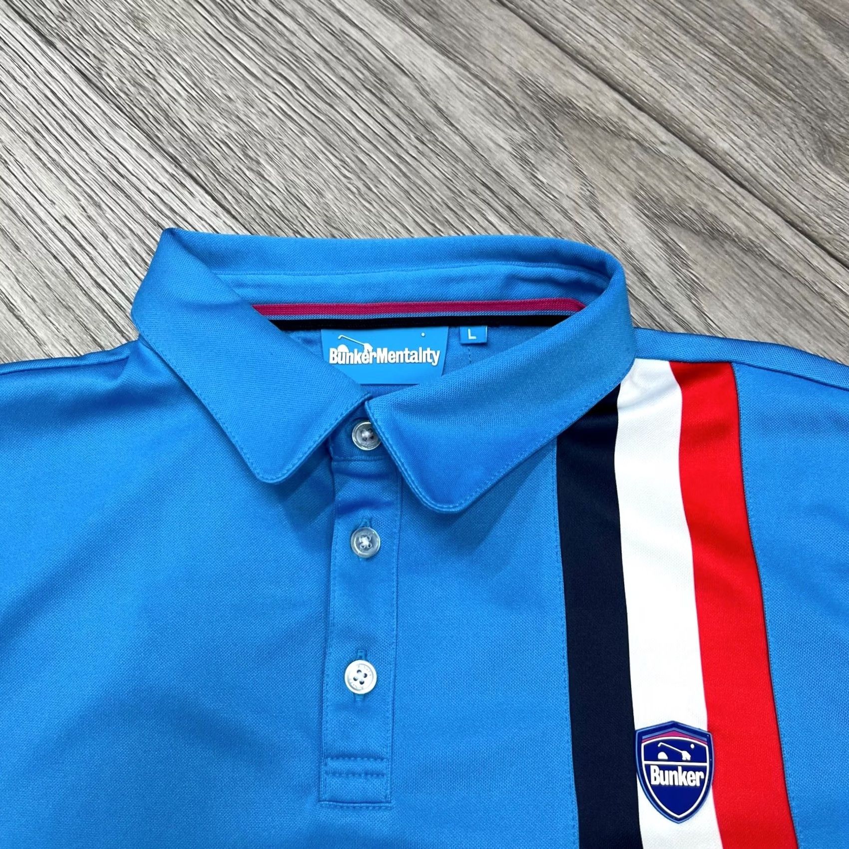 Vintage Bunker Mentality Golf Polo Shirt Short Sleeve Blue Men's Size L Size US L / EU 52-54 / 3 - 3 Thumbnail