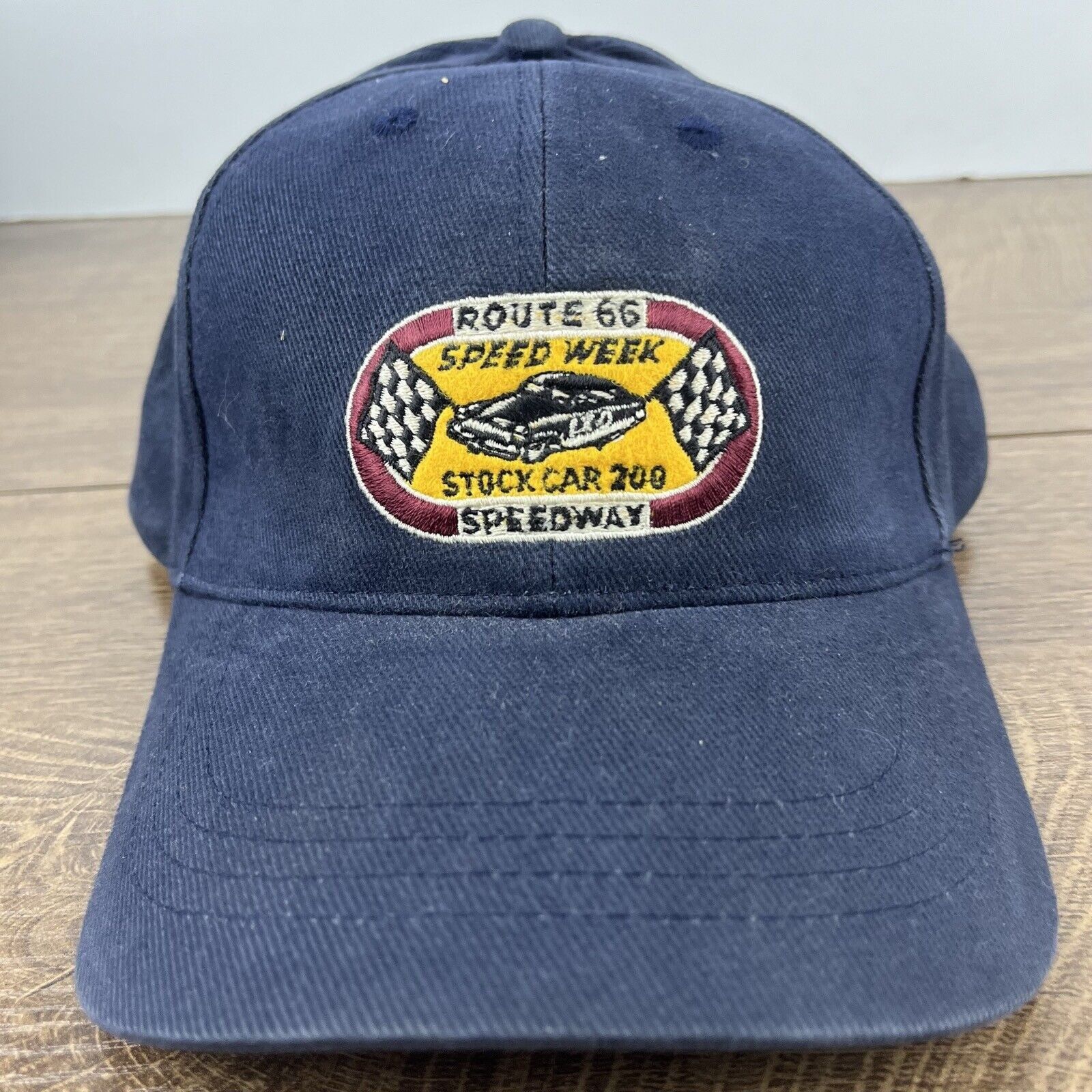 Other Route 66 Speedway Hat Speed Week Hat Blue Cap Adjustable Blu Size ONE SIZE - 5 Thumbnail