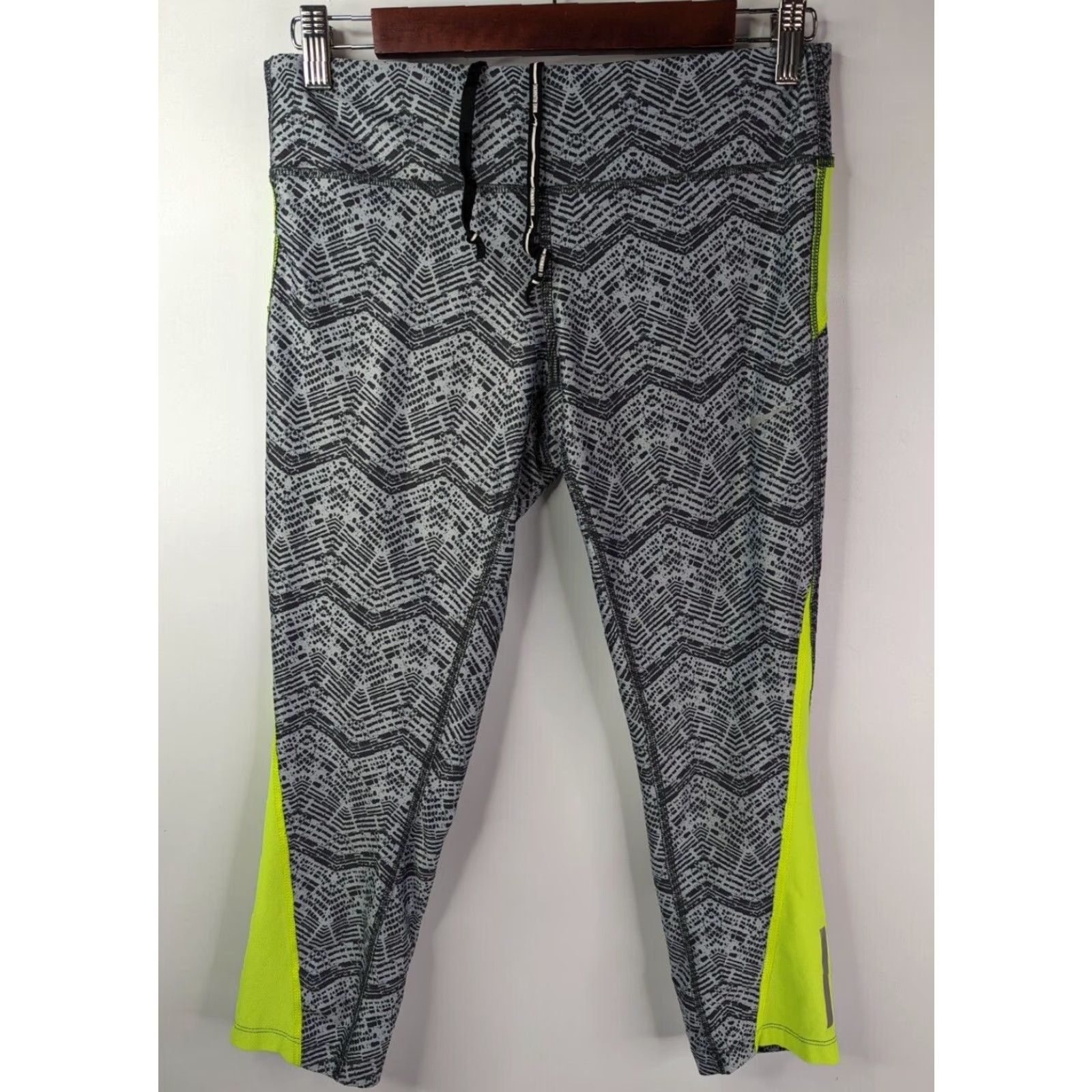 Nike Nike Dri-FIT Running Capri Leggings Grey Women's M Size 32" / US 10 / IT 46 - 2 Thumbnail