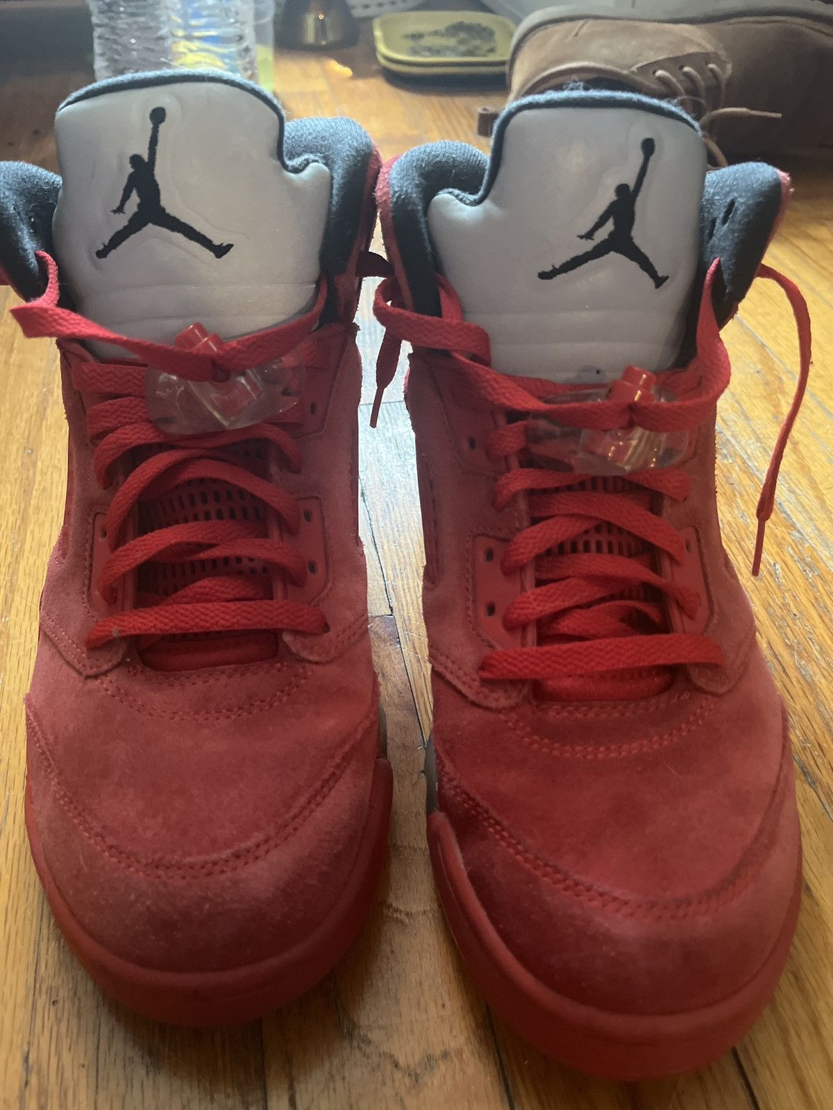 Jordan Brand Jordan 5 Retro Red Suede Size US 8.5 / EU 41-42 - 3 Thumbnail