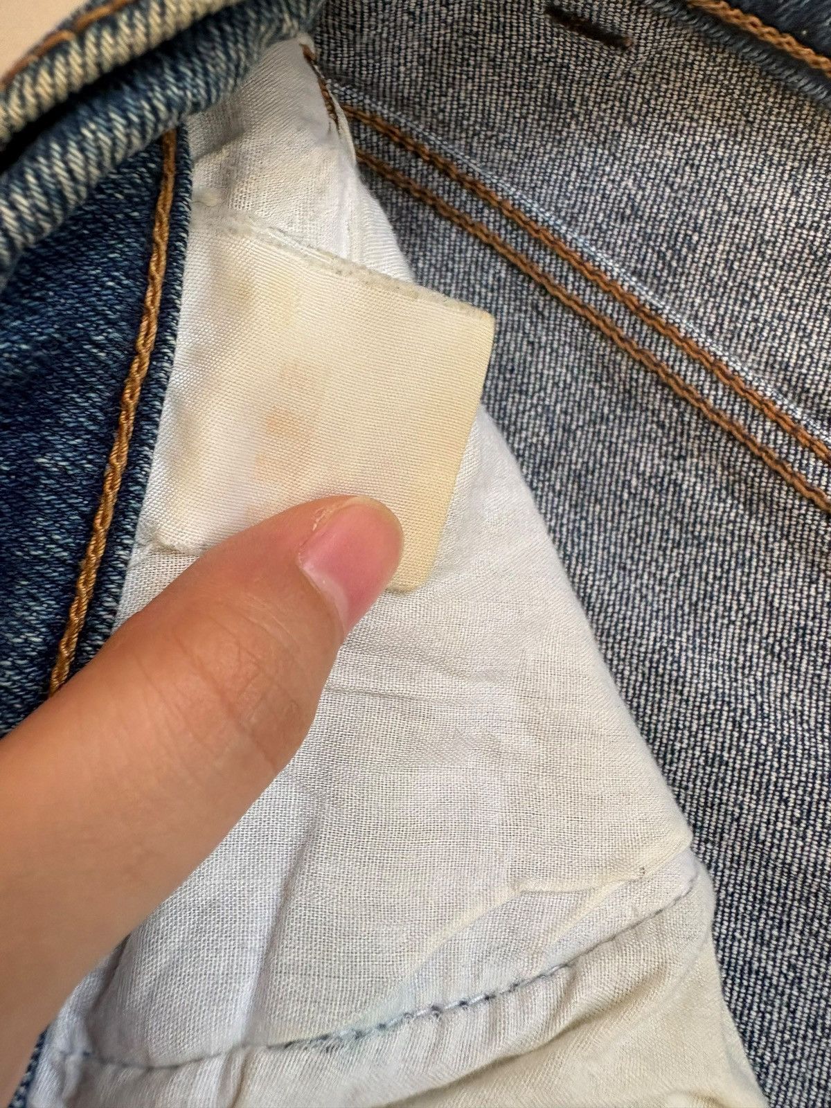 Japanese Brand SALES🔥Vintage Japanese Brand Blue Wash Loose Jeans Size US 32 / EU 48 - 10 Thumbnail